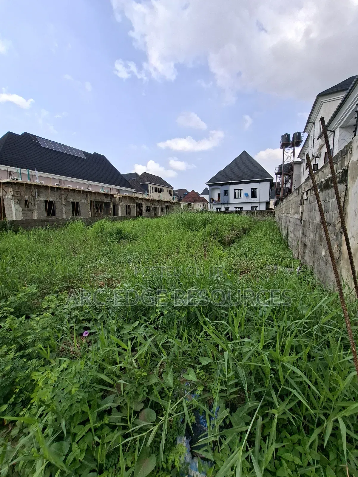 Dry Land With Foundation in an Interlocked Estate in Ago Palace