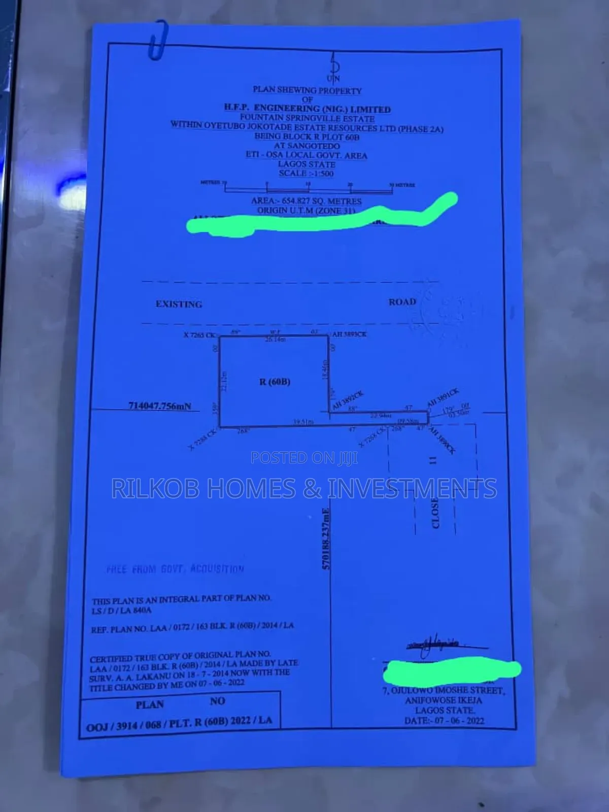 550sqm Plot of Land Behind Shoprite, Ajah. in Sangotedo