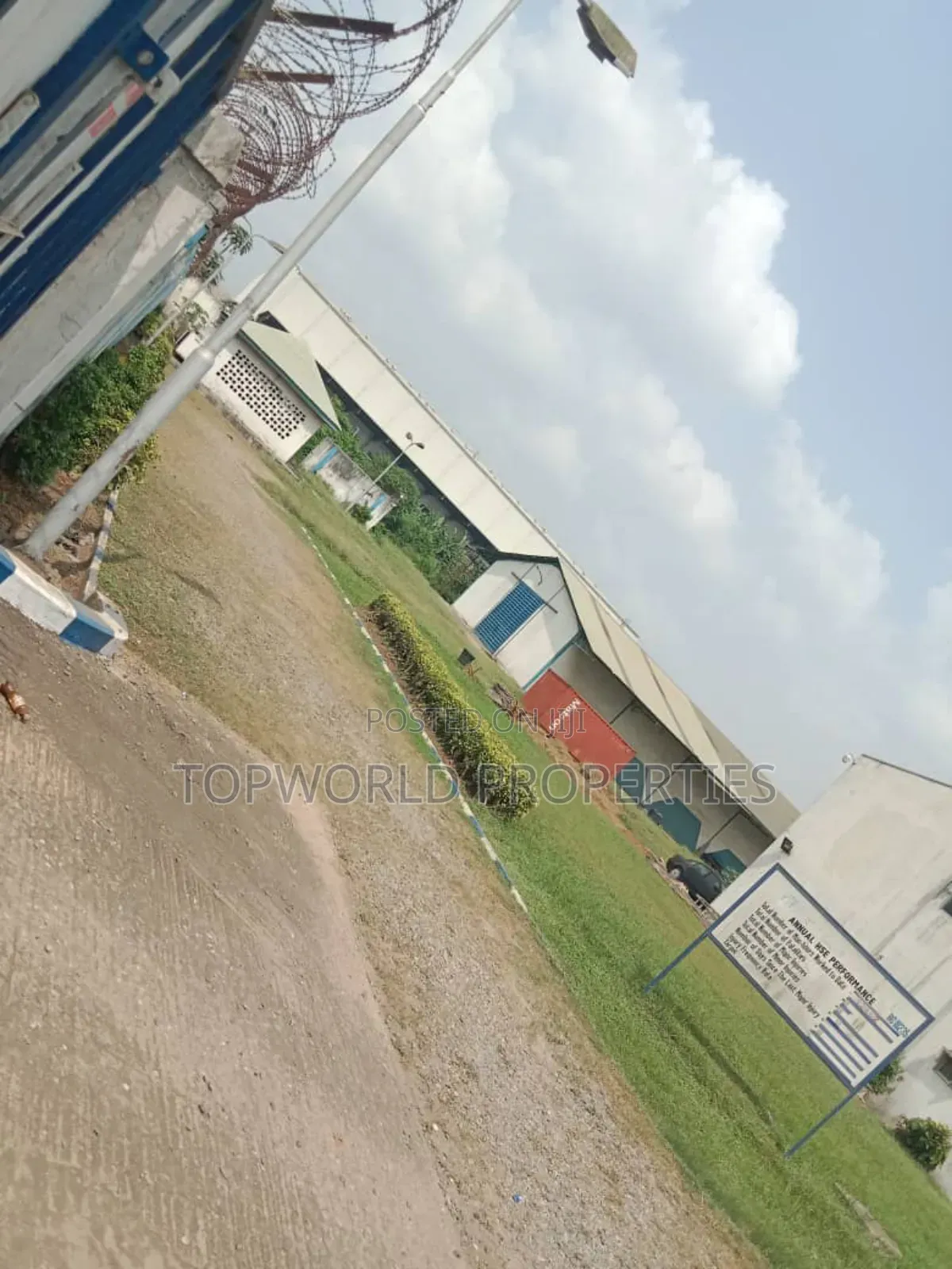 3.1 Acres With Warehouse and Offices on the Road at Ogba in Ogba