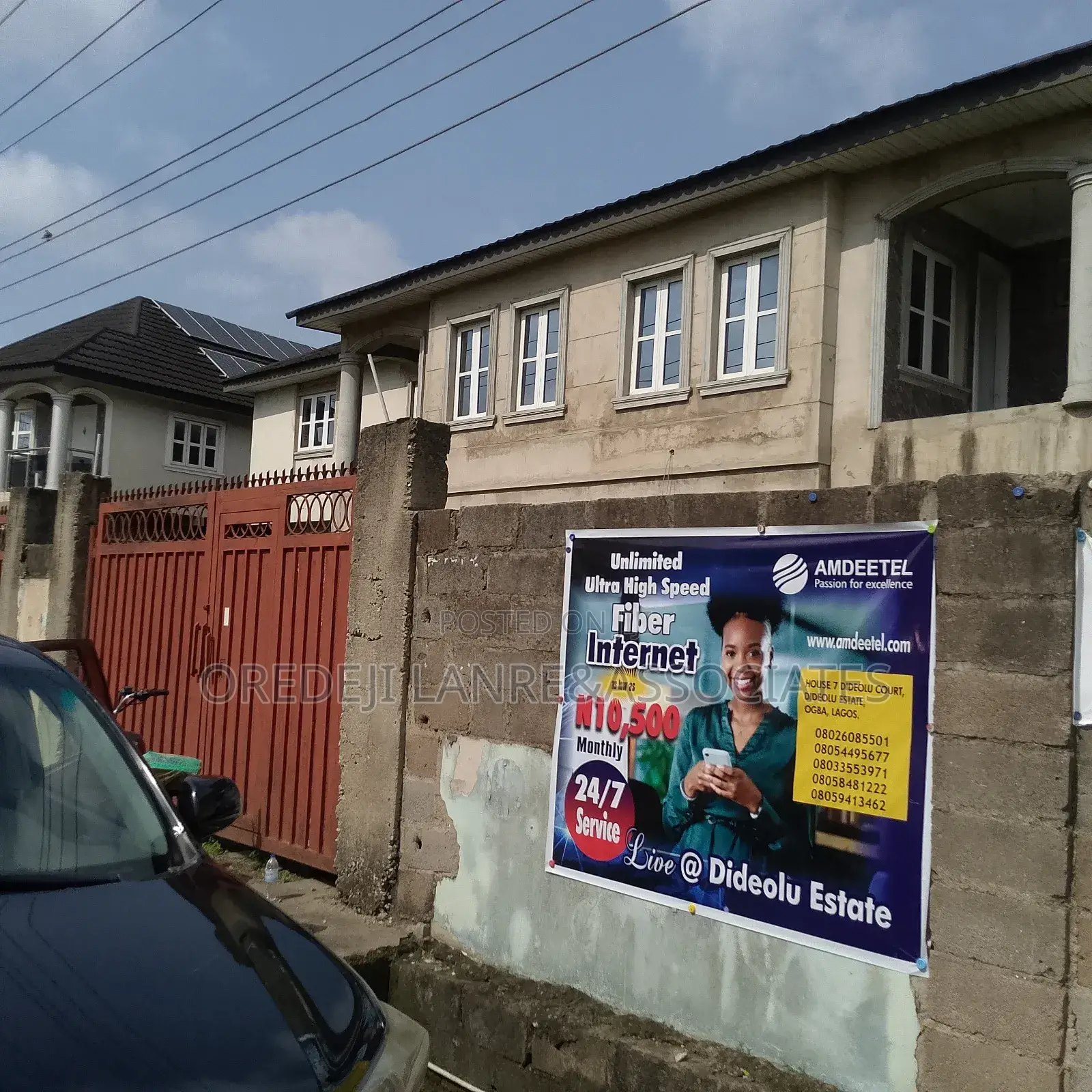 Demolishable Detached Duplexes on 1100sqm Inside Dideolu Estate Ogba in Ogba Bus-Stop