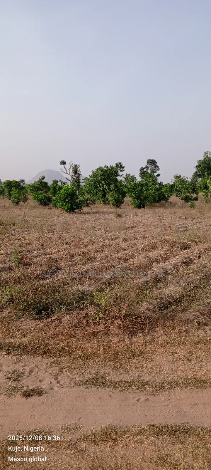 20 Hectares Farm Land for Sale in Kuje Abuja in Kuje