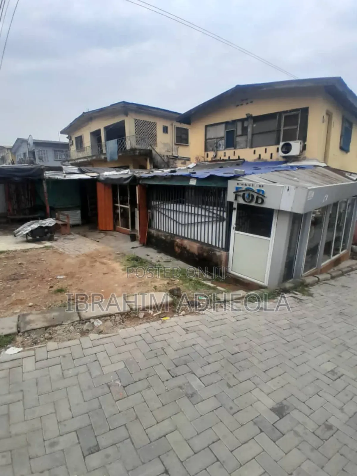 A Mixed-Use 2 Plots of Land With a Demolishable Structure on It in Akoka
