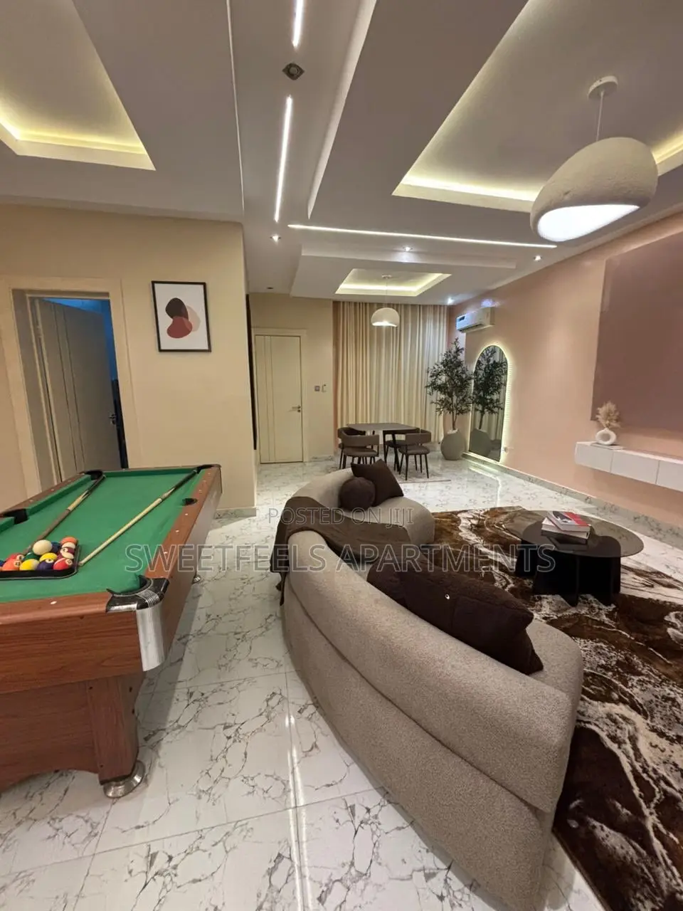 Cozy 2 Bedroom Apartment With Gym, Snooker Board, Swimming Pool in Ikate