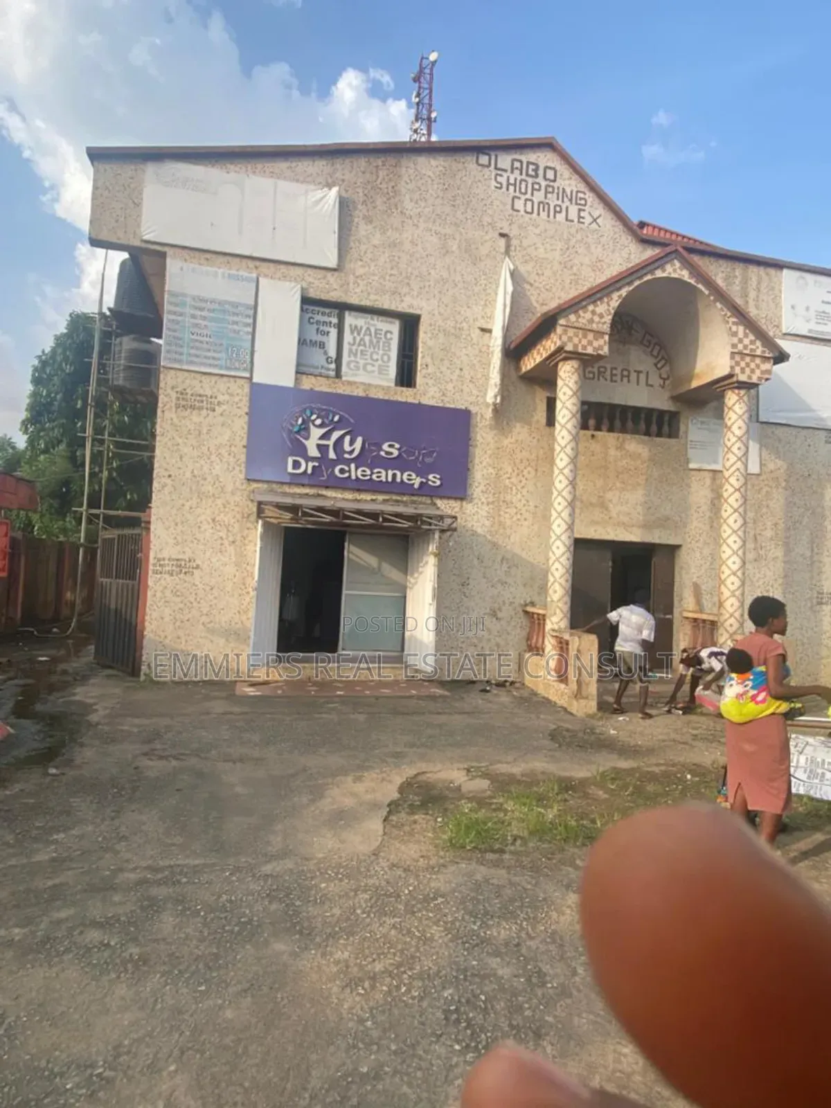 A Commercial Complex Building Facing The Road At Egbeda, Lagos. in Egbeda