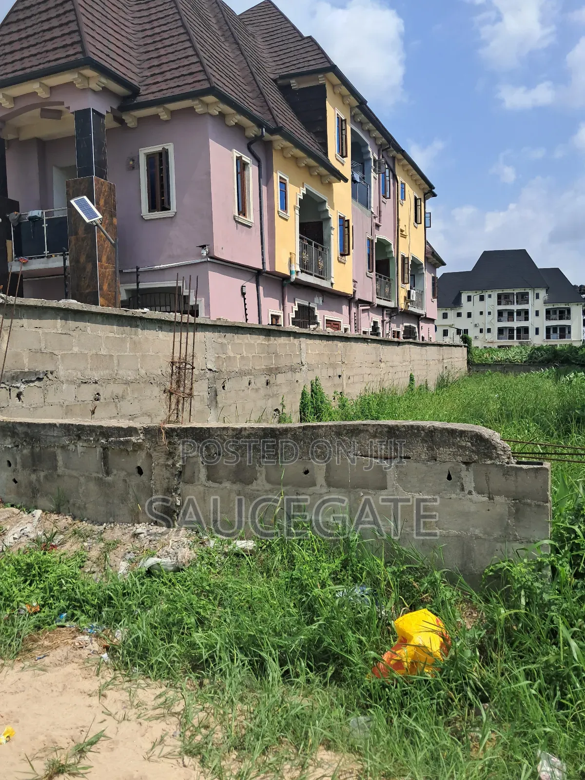 Half Plot Fenced for Sale Abuleado 18mill Steady Light in Abule Ado