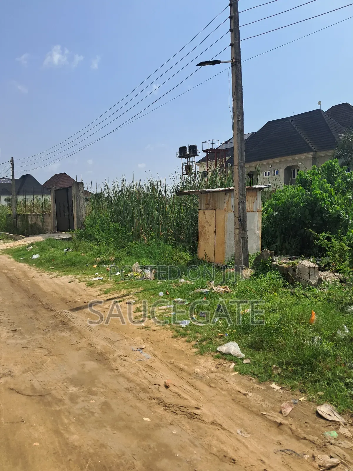 Fenced Plot for Sale at Abuleado With Foundation in Abule Ado