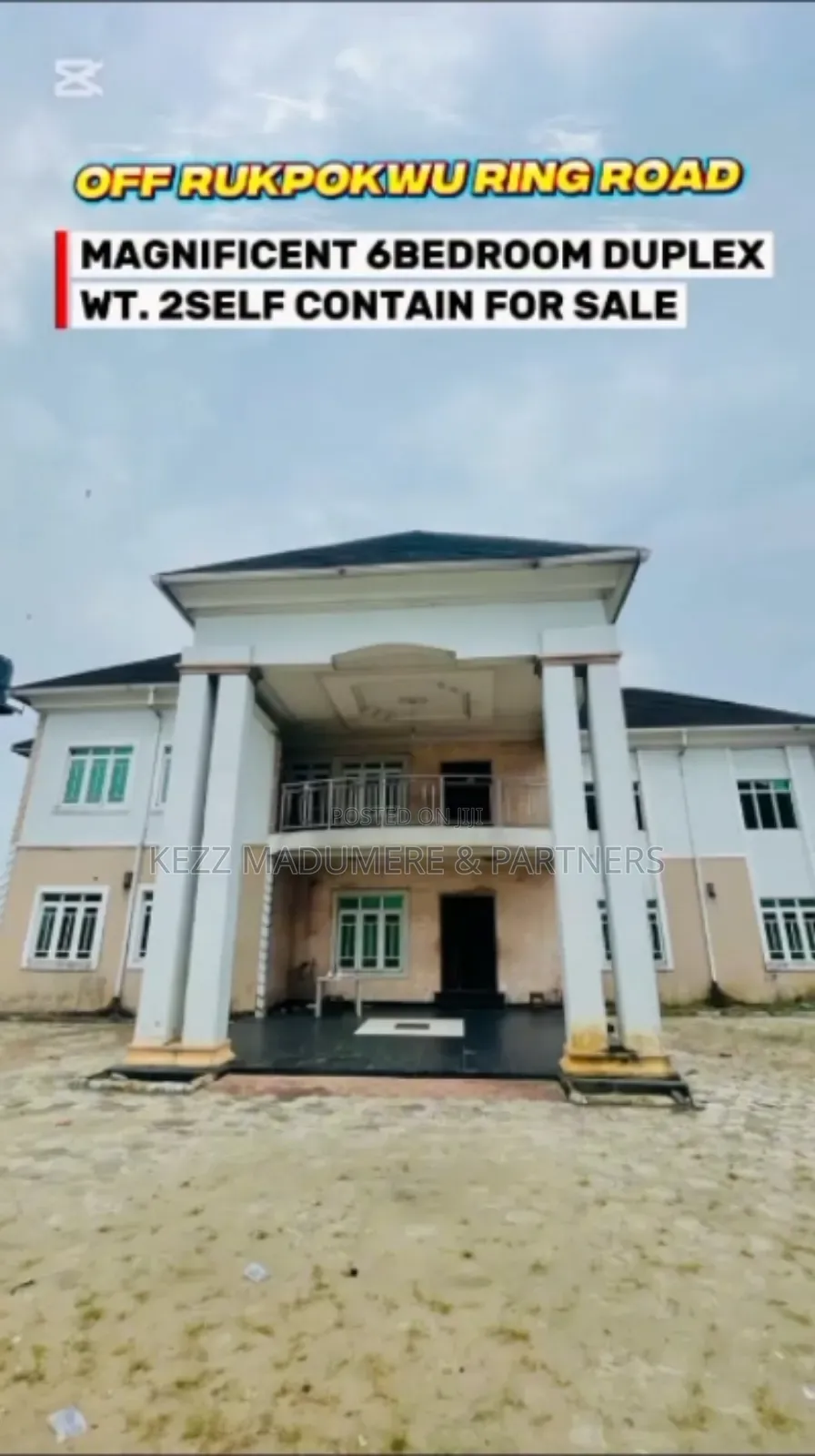 6bdrm Duplex in Eneka Road Rukpokwu for sale in Rukpokwu