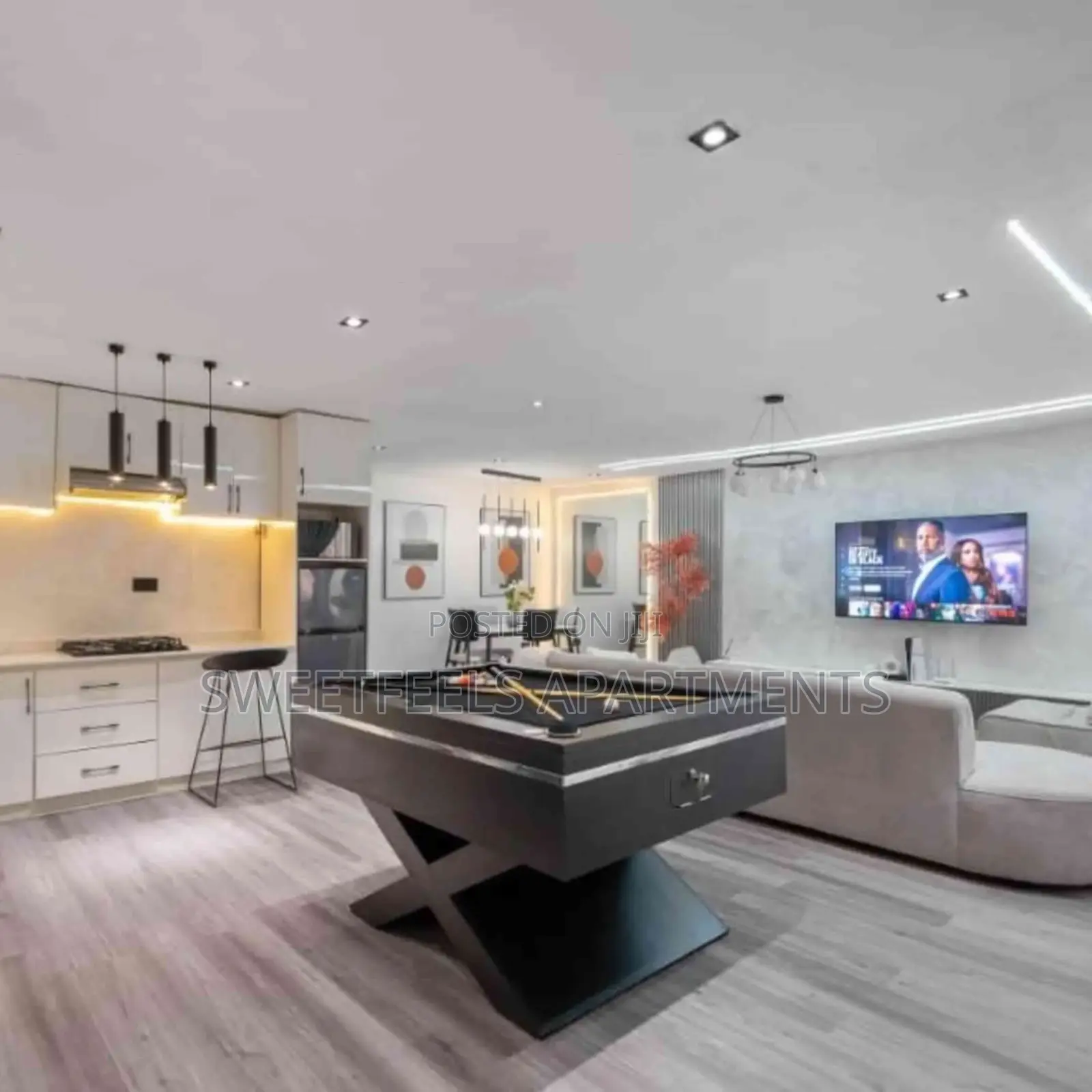 Blossom 2 Bedroom Apartment With Snooker and Ps5 in Lekki Phase 1