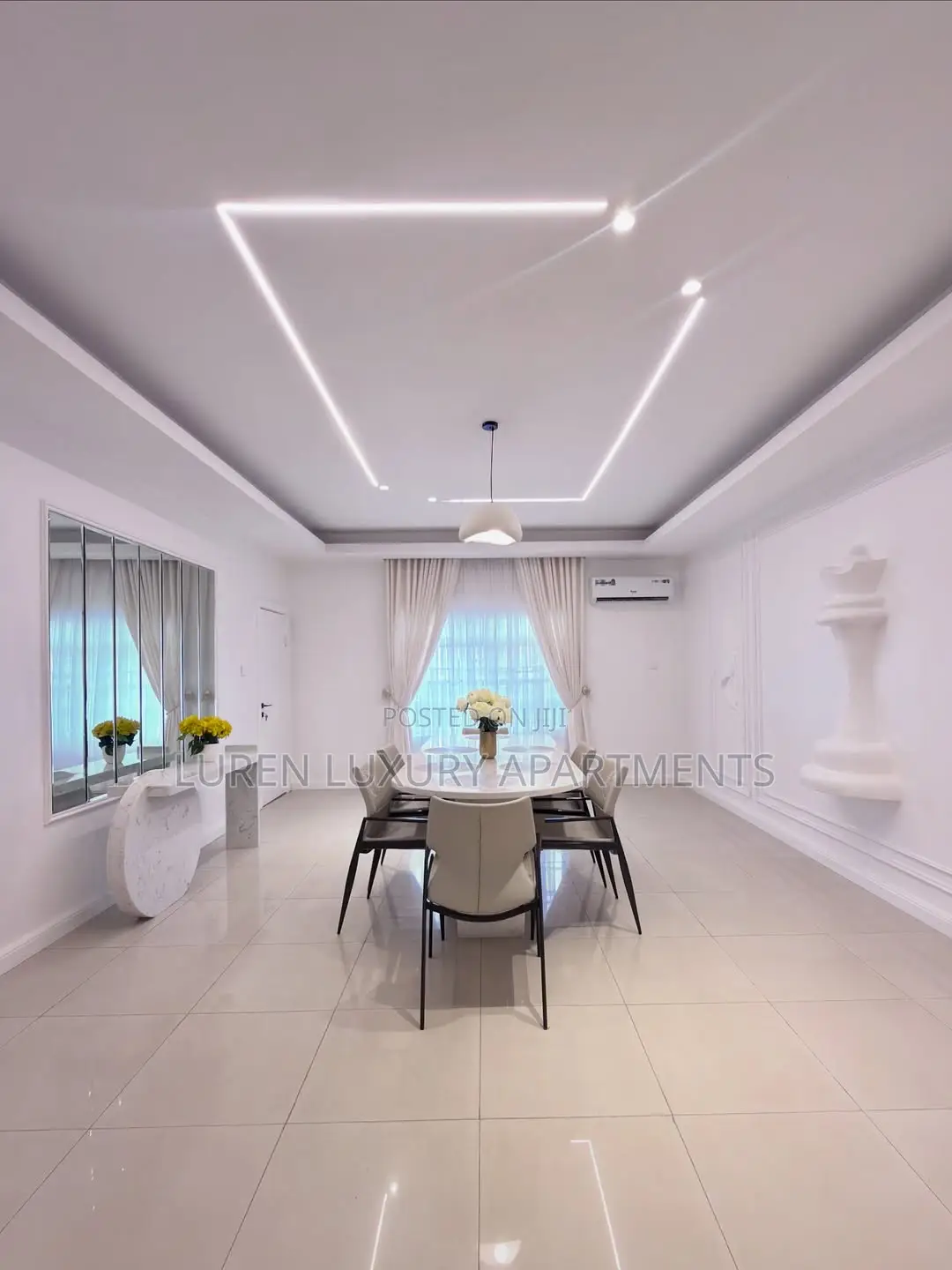 Luxury 2 Bedroom White-Themed Apartment +Pool Gym in Mabushi