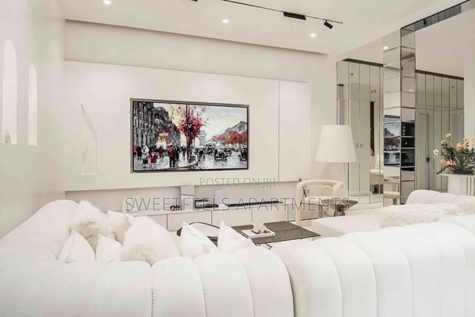 All White Luxury 2 Bedroom Apartment in Ikate