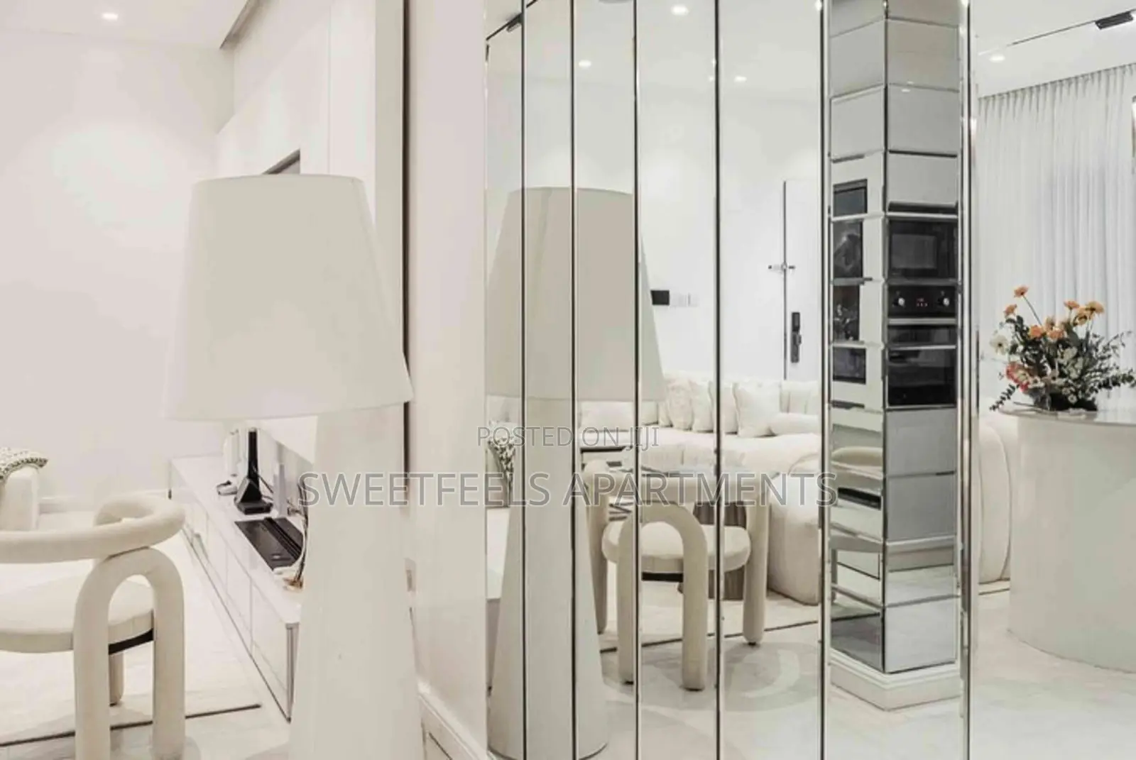 All White Luxury 2 Bedroom Apartment in Ikate