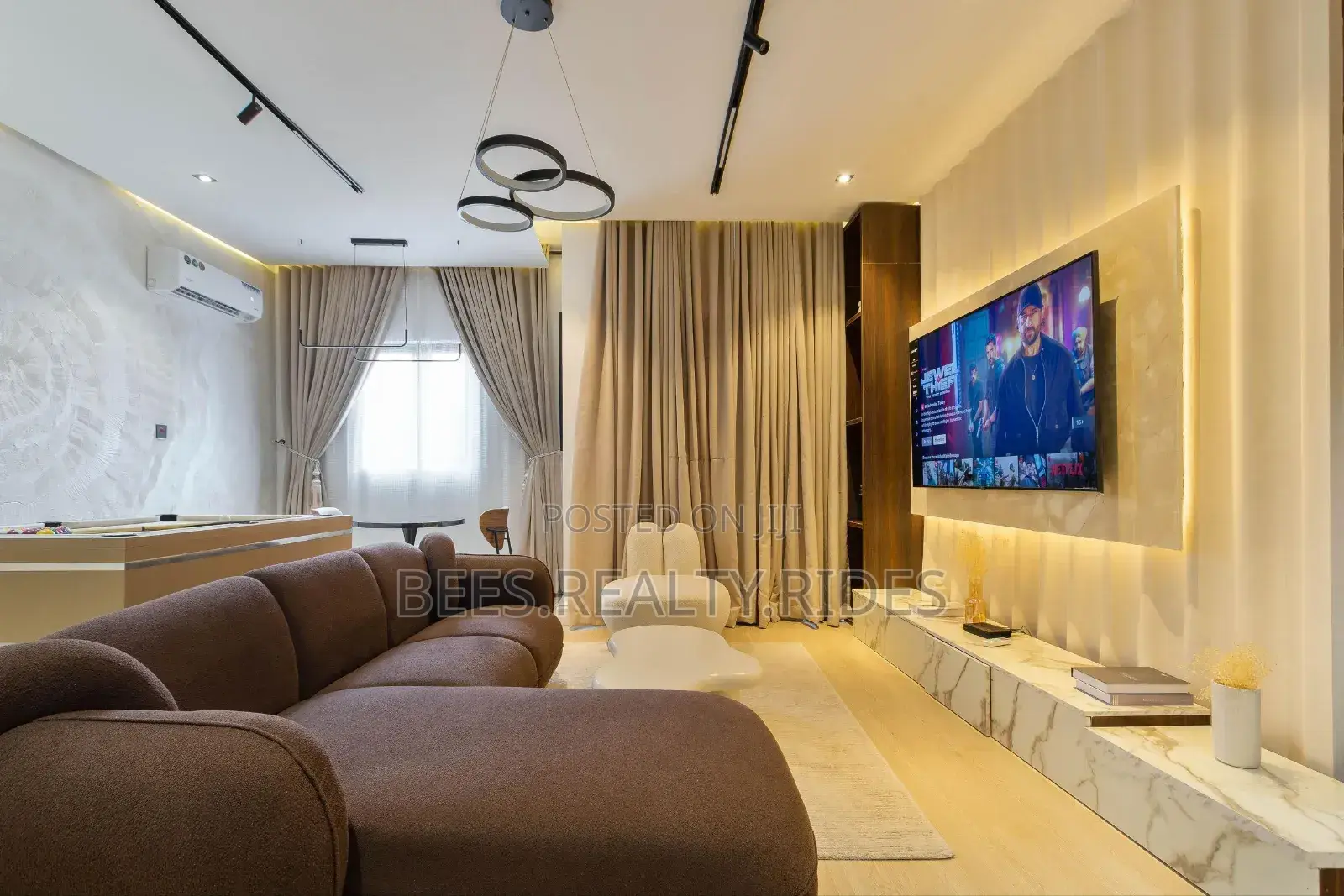 New 2 Bedroom Apartment With a Snooker Board, Pool and a Balcony Space in Ikate