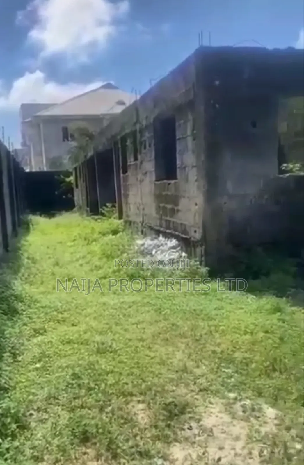 A Plot With Uncompleted Bungalow on It at Ogombo, Ajah for Sale in Sangotedo
