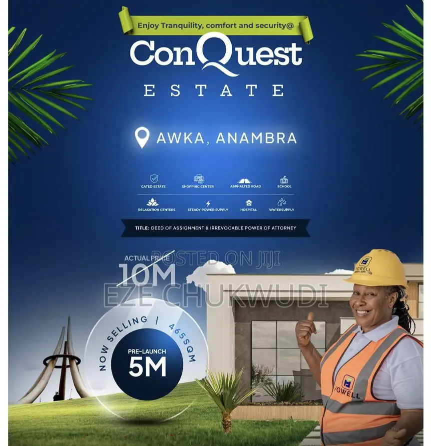 Land for Sale at Conquest Estate in Awka