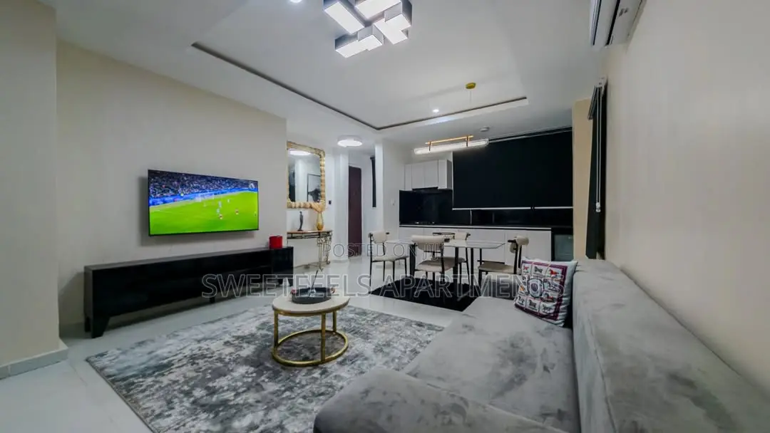 Grey Luxe 1 Bedroom Apartment With Swimming Pool in Ikoyi S.W