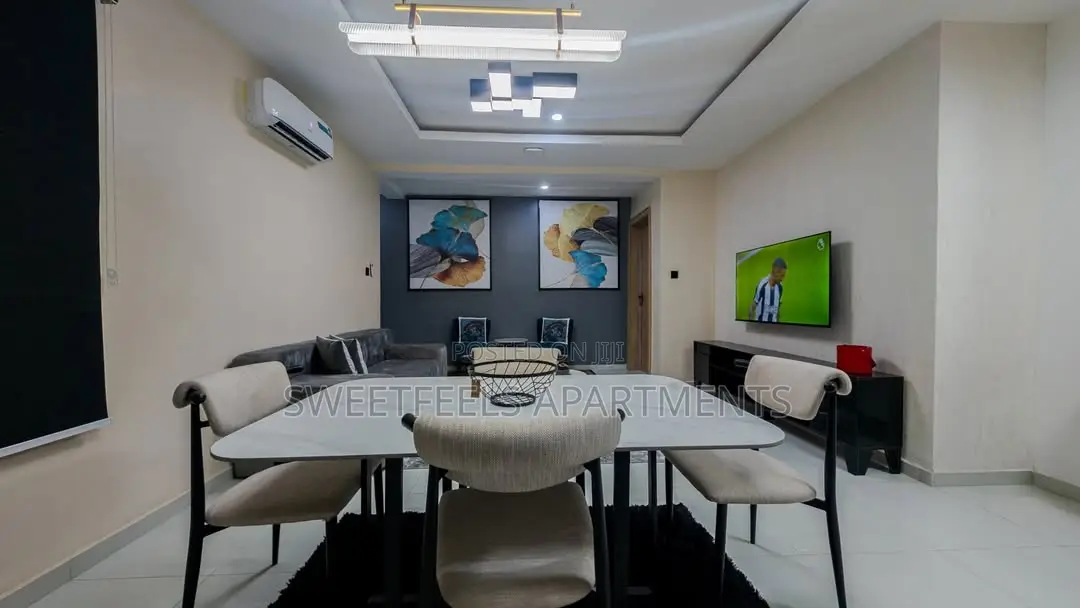 Grey Luxe 1 Bedroom Apartment With Swimming Pool in Ikoyi S.W