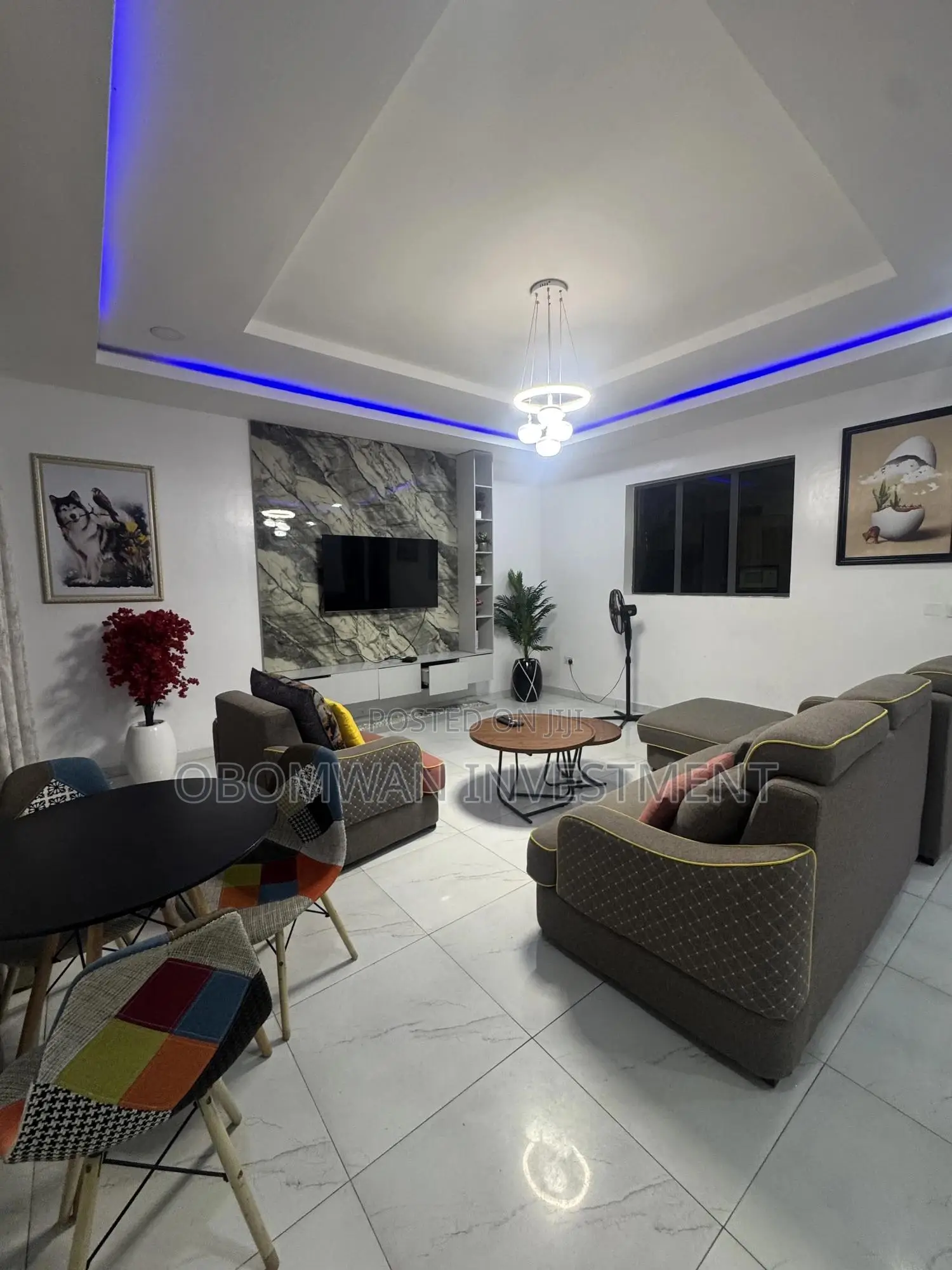 Spacious 1 Bedroom Shortlet Apartment With 24/7 Light N Snooker Board in Abraham Adesanya Estate