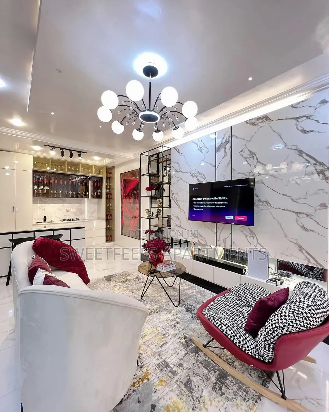 Aesthetically Pleasing 1 Bedroom Apartment With Ps5 and a Bathtub in Ikate