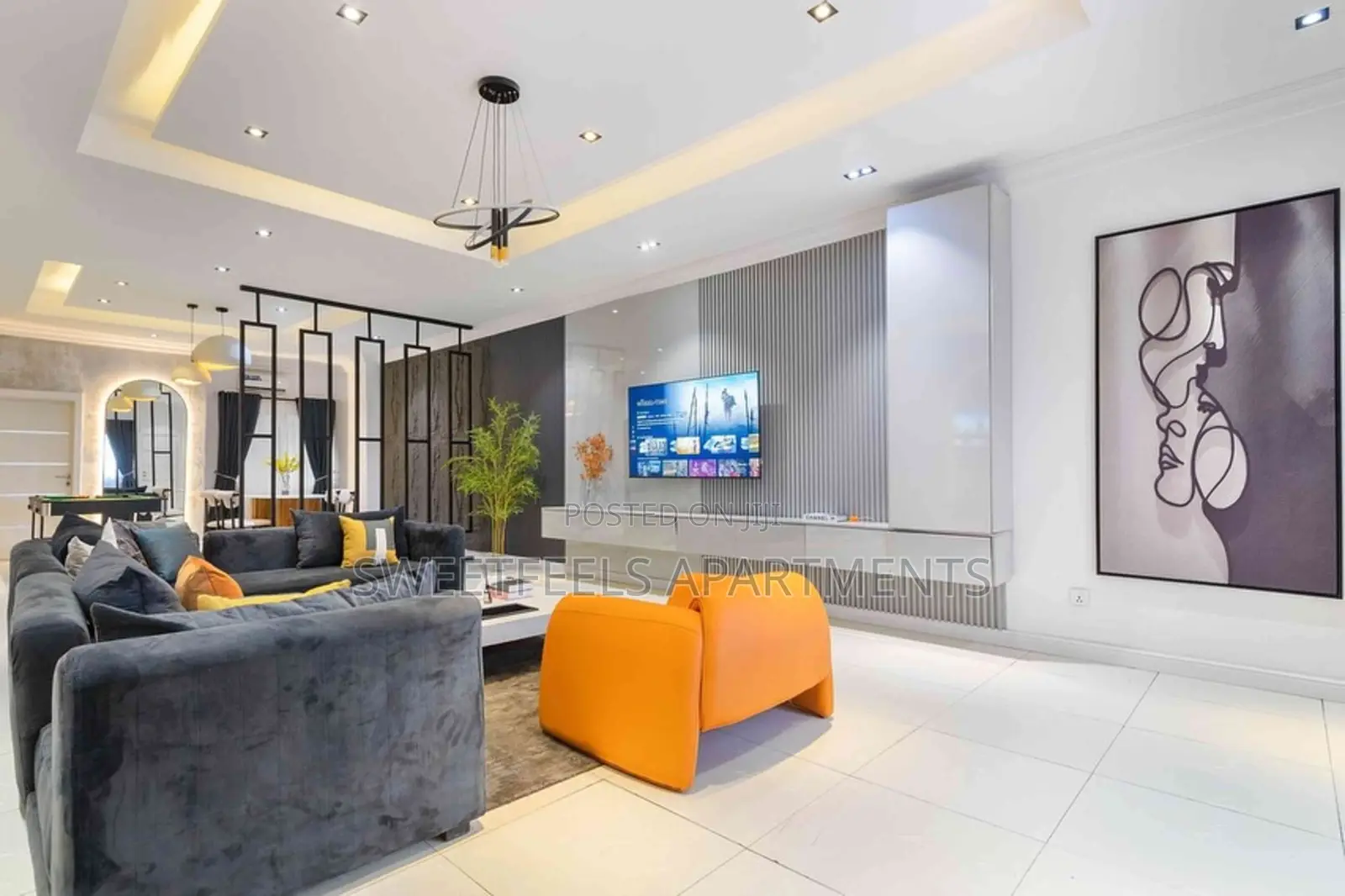 Grey Heaven 3 Bedroom Apartment With Snooker Board And Pool in Lekki Expressway