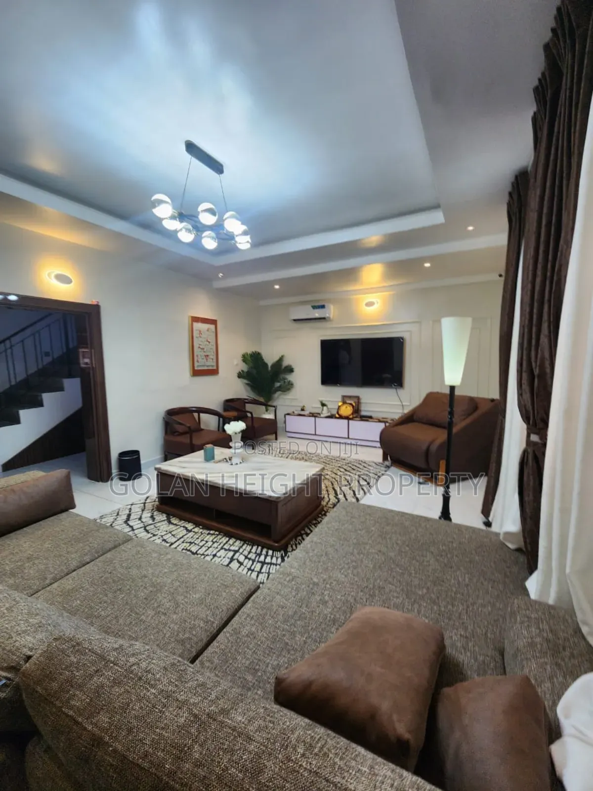 Furnished 3bdrm Apartment in Diplomatic Zone, Katampe Extension in Katampe Extension