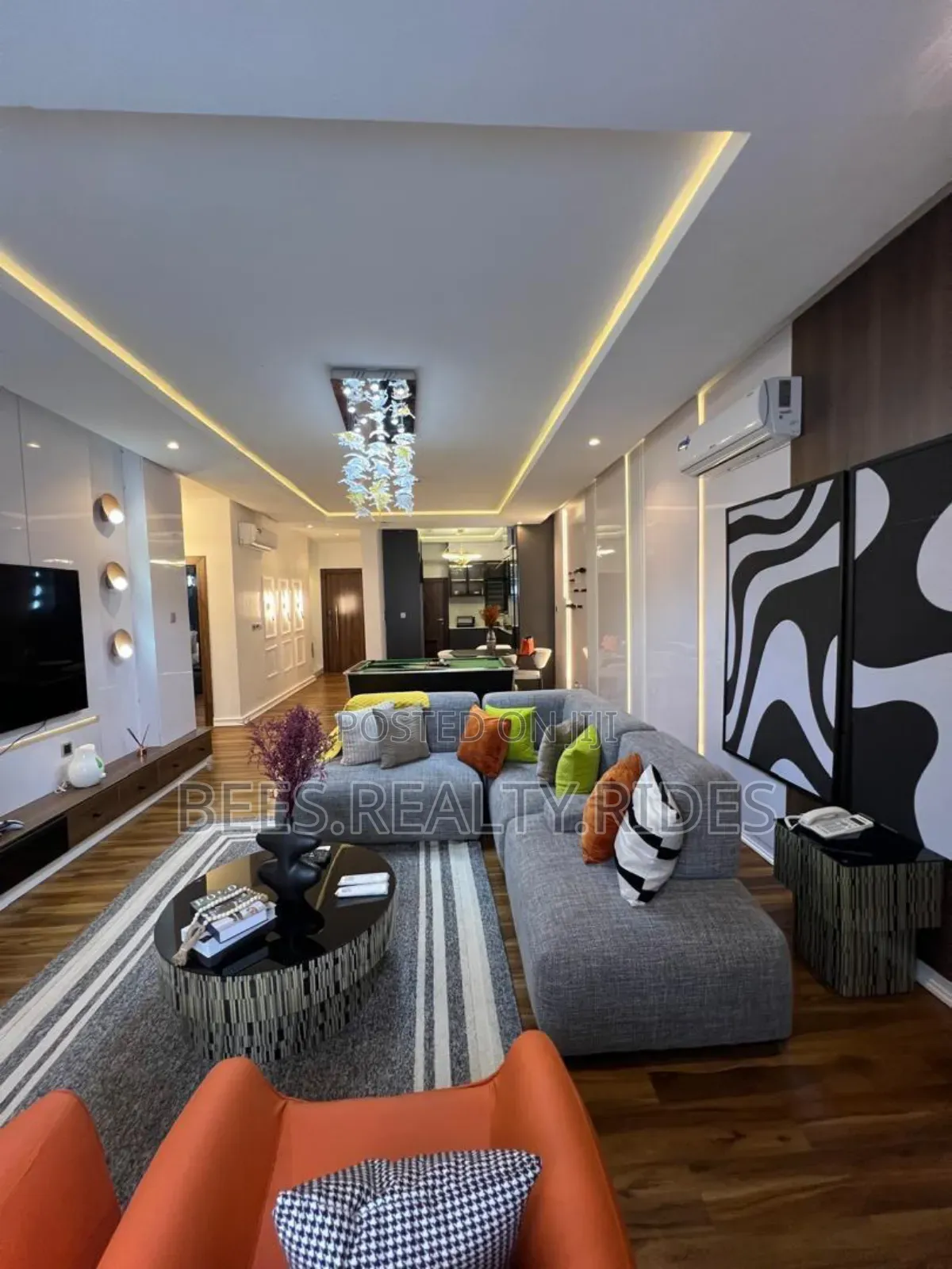 New Luxury 2 Bedroom With a Ps5, Snooker, Gym and a Balcony View in Ikate