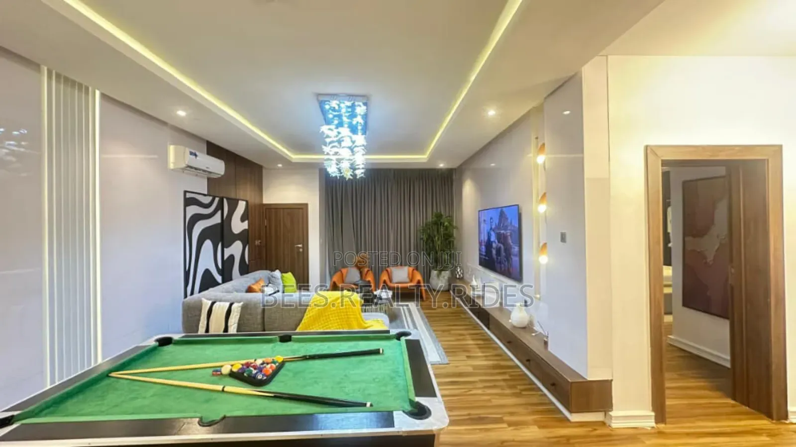 New Luxury 2 Bedroom With a Ps5, Snooker, Gym and a Balcony View in Ikate