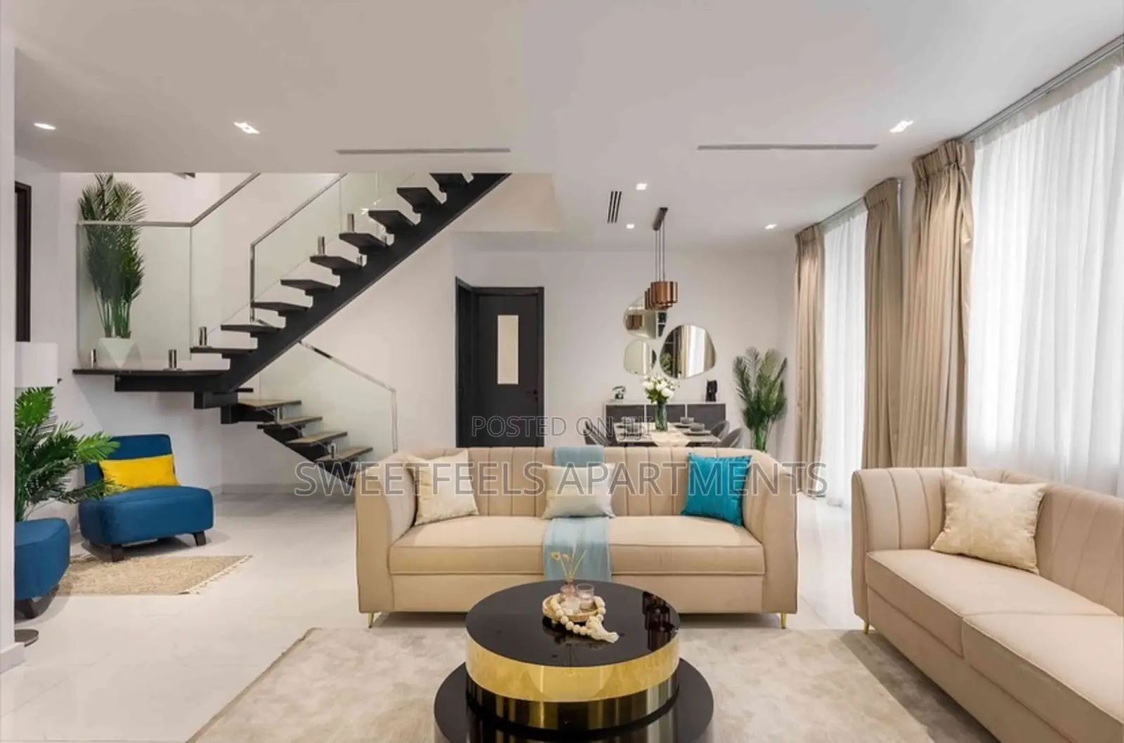 Luxury Spacious 2 Bedroom Maisonette With 2 Balconies,Pool and Gym in Lekki Phase 1