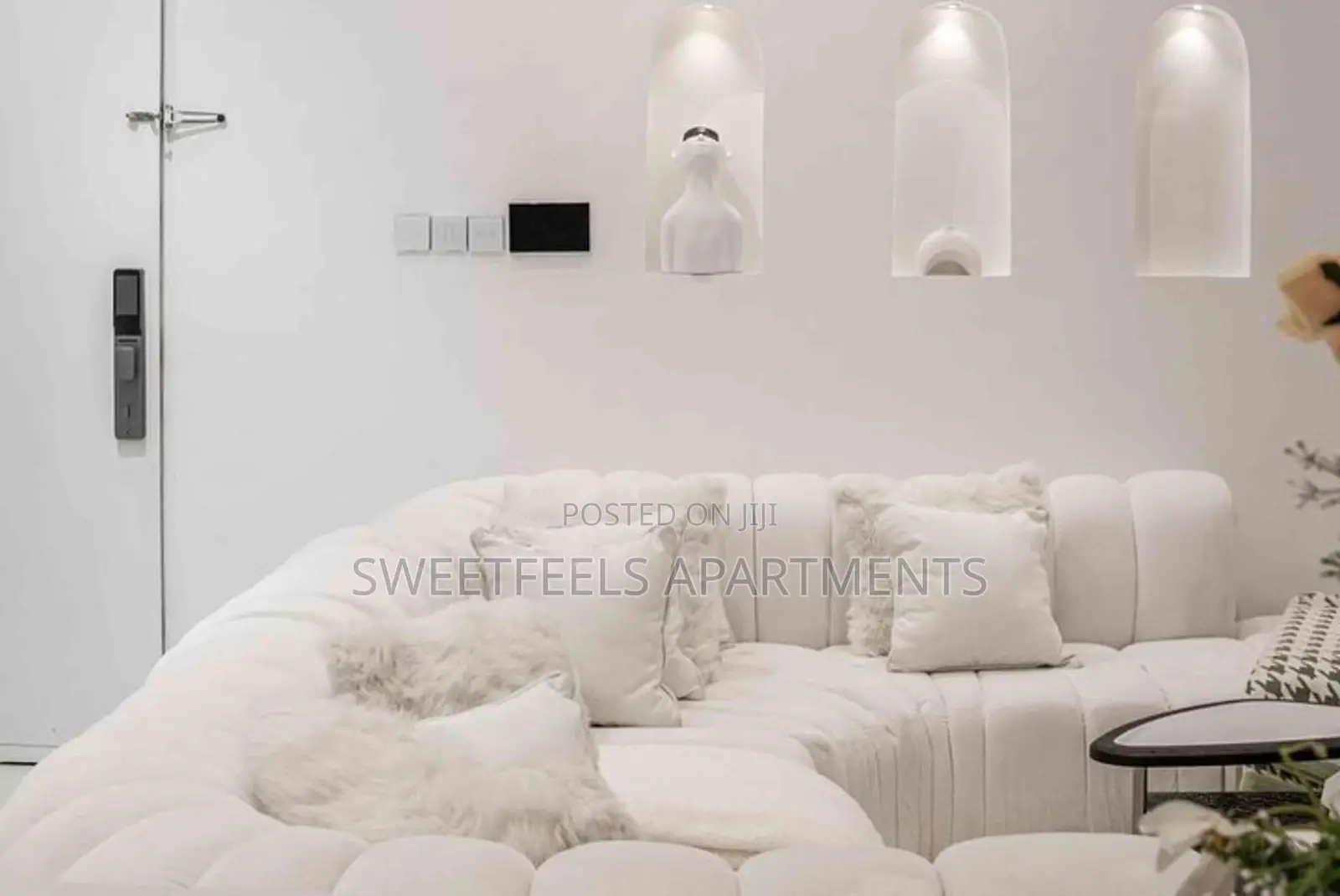 Luxurious All White 2-Bedroom Apartment in Ikate