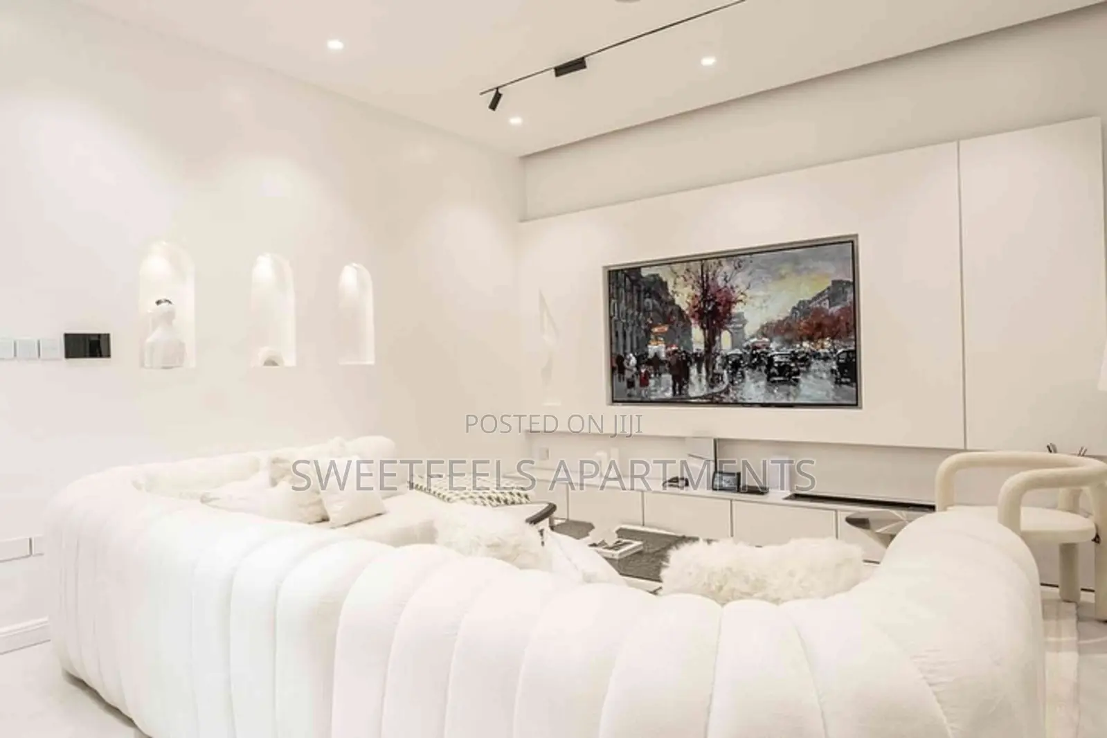 Luxurious All White 2-Bedroom Apartment in Ikate