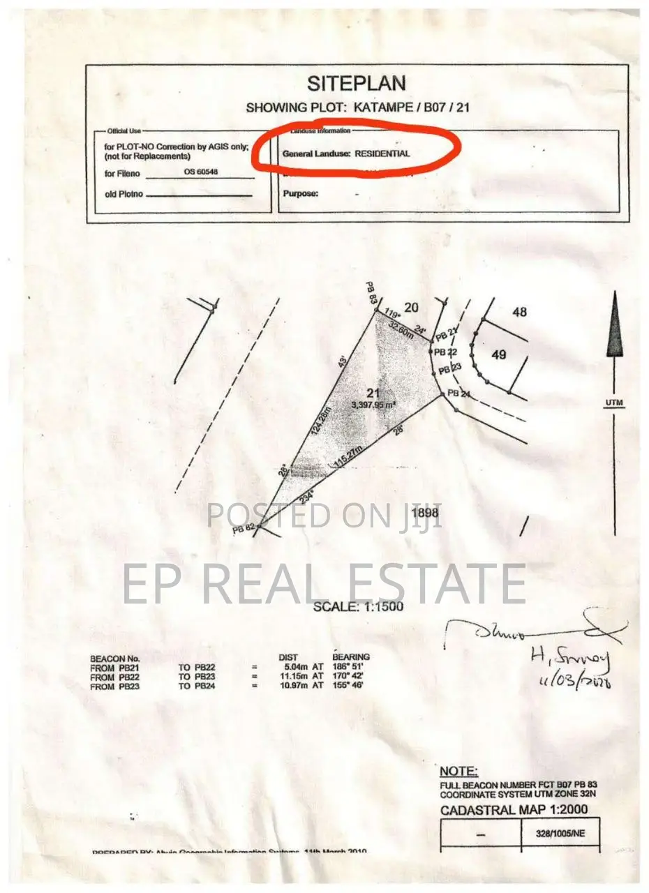 Residential Plot of Land in Katampe