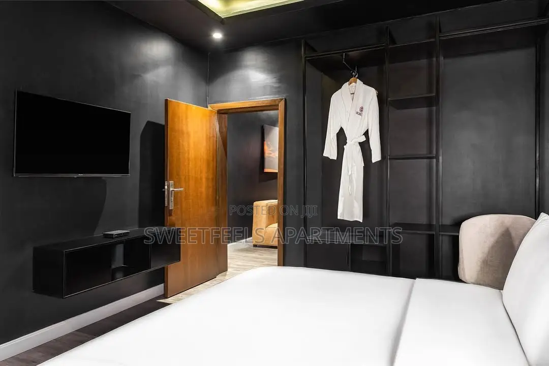 Newly Launched 1-Bedroom Apartment With a Dark / Zen Black Theme in Lekki Phase 1