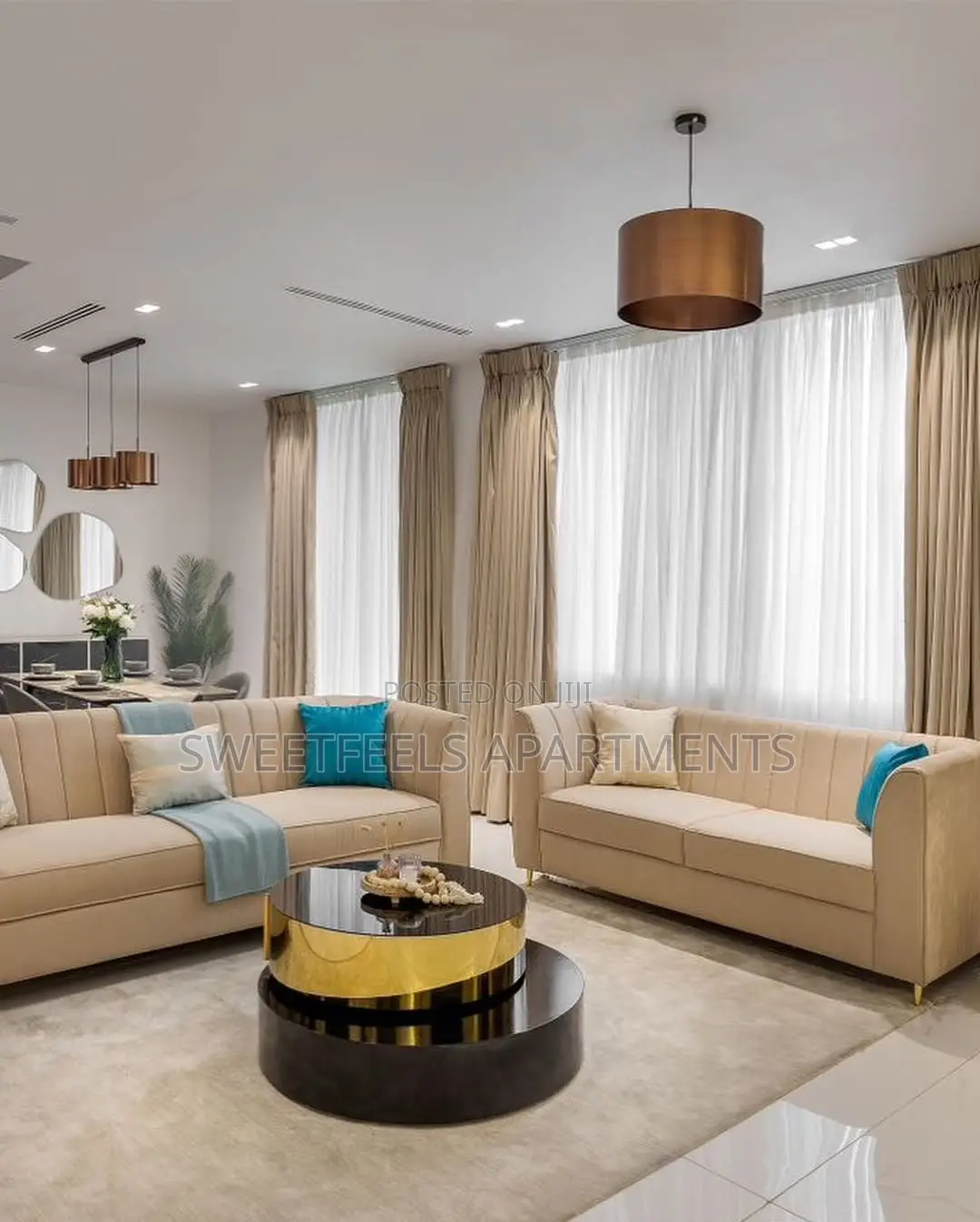 Luxury 2 Bedrooms Maisonette Apartment With Balconies, Pool and Gym in Lekki Phase 1