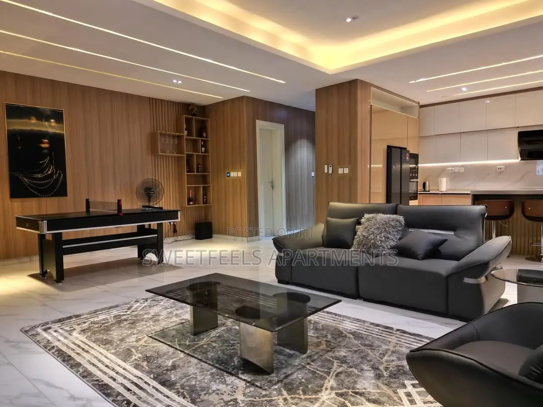 2-Bedroom Apartment With Standup Shower, Snooker, Table Tennis Pool in Lekki Expressway
