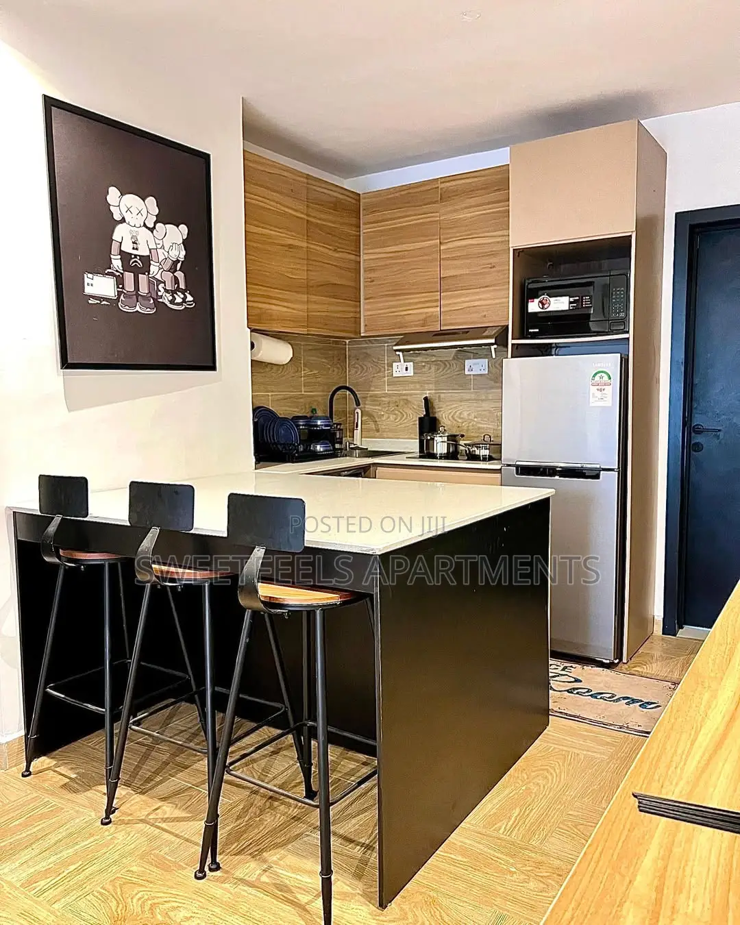 Grey Fully Serviced One Bedroom Apartment in Sabo / Yaba