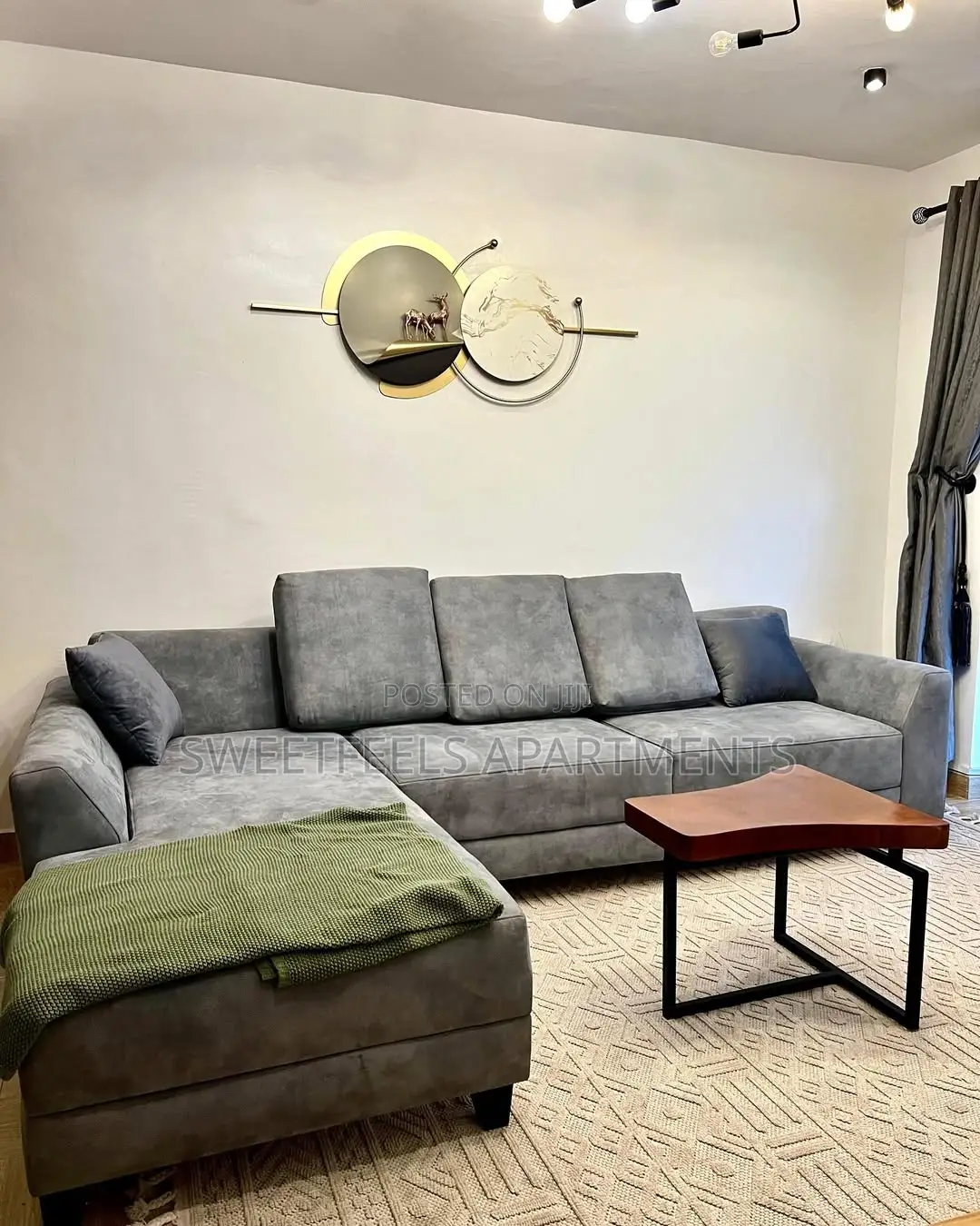 Grey Fully Serviced One Bedroom Apartment in Sabo / Yaba