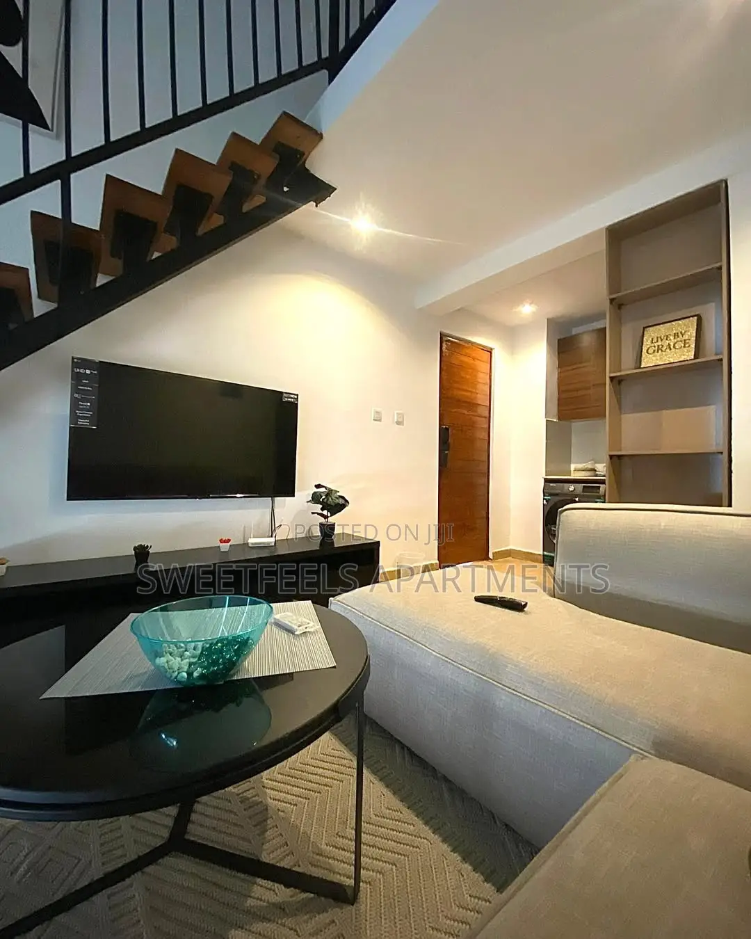 Crystal 
Fully Serviced Studio Loft Bedroom Apartment in Sabo / Yaba