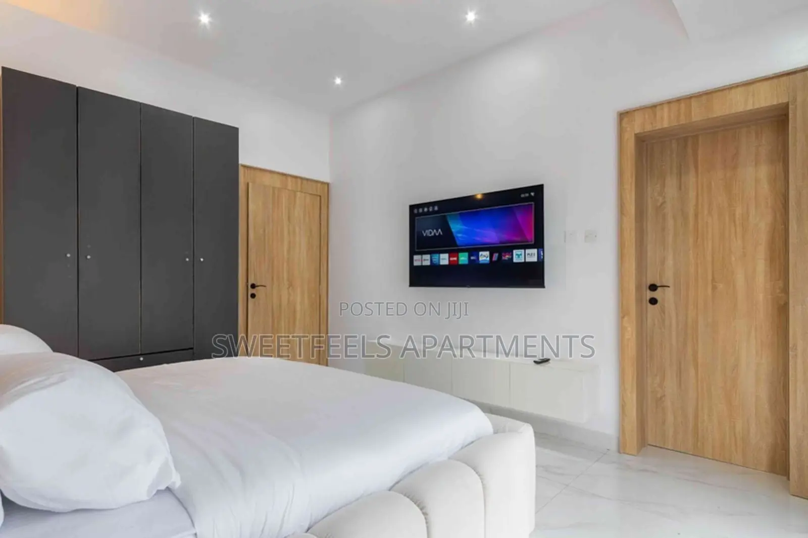 Grey Unit 2 Bedroom Apartment in Lekki Phase 1