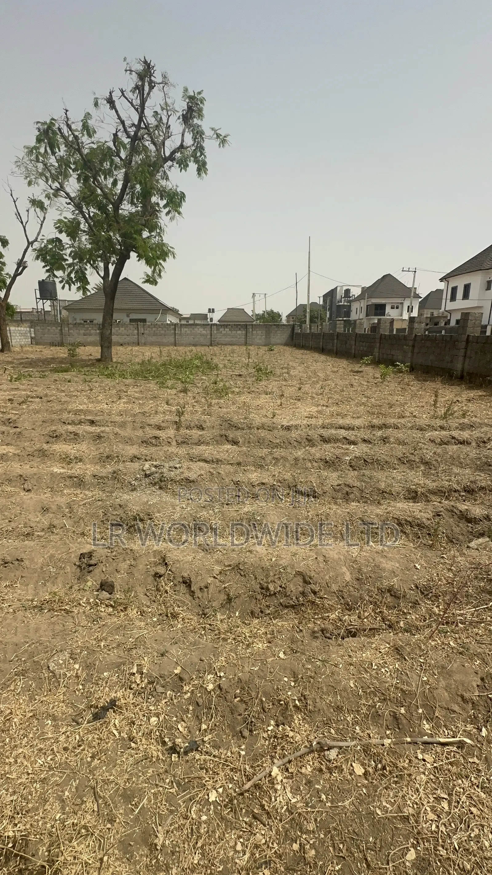 1000sqm Stand Alone Fenced and Gated Corner Piece Land for Sale in Lugbe District