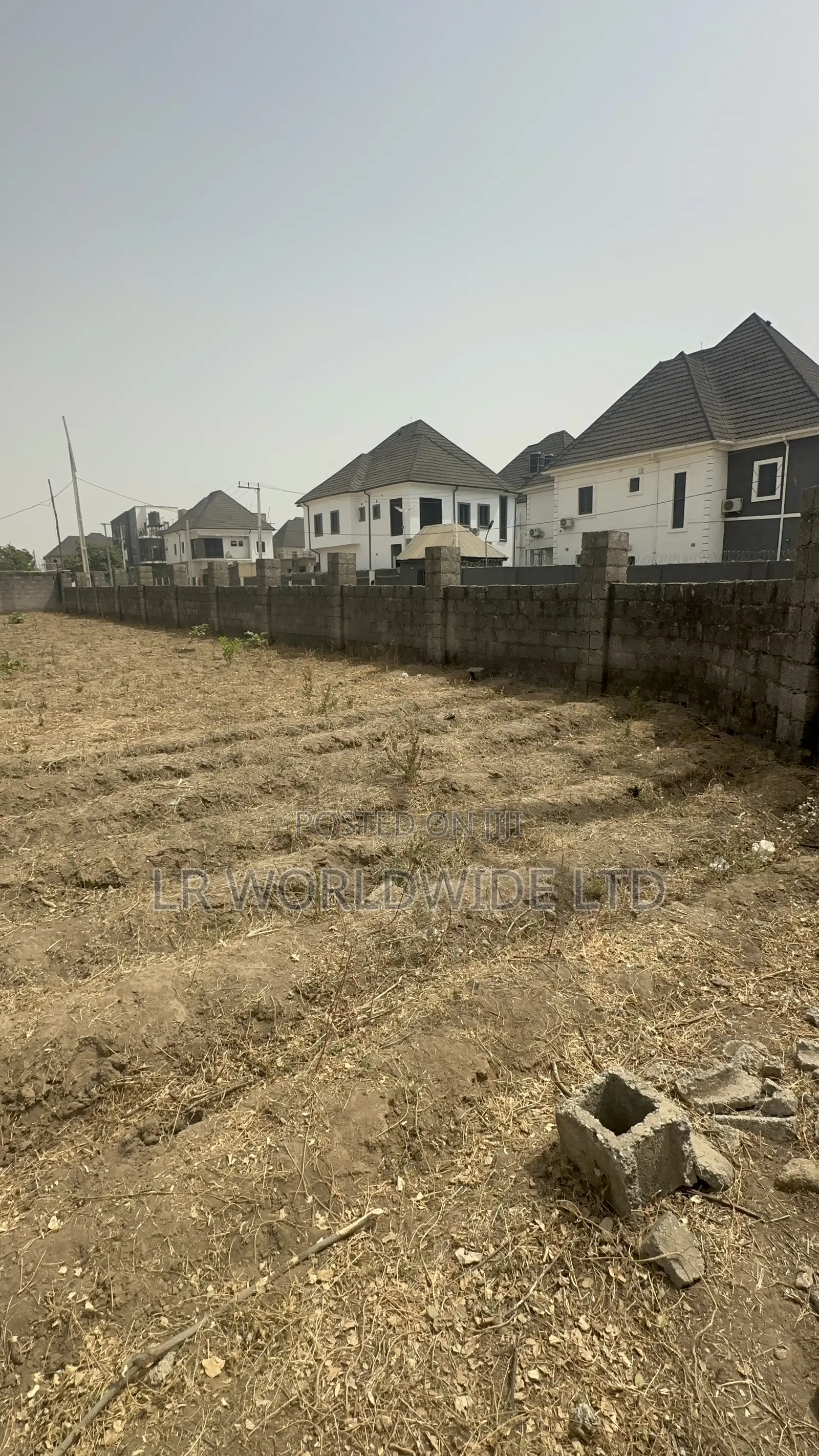 1000sqm Stand Alone Fenced and Gated Corner Piece Land for Sale in Lugbe District