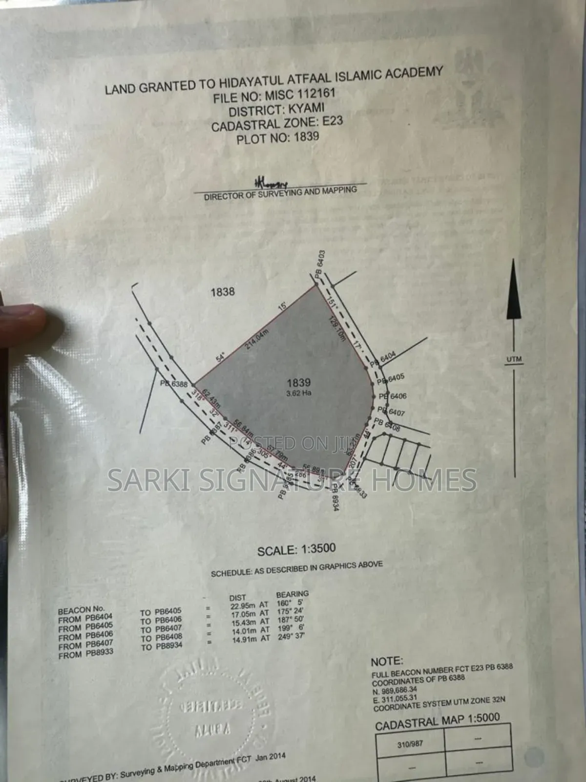 Public Institution Land at Kyami in Kiami