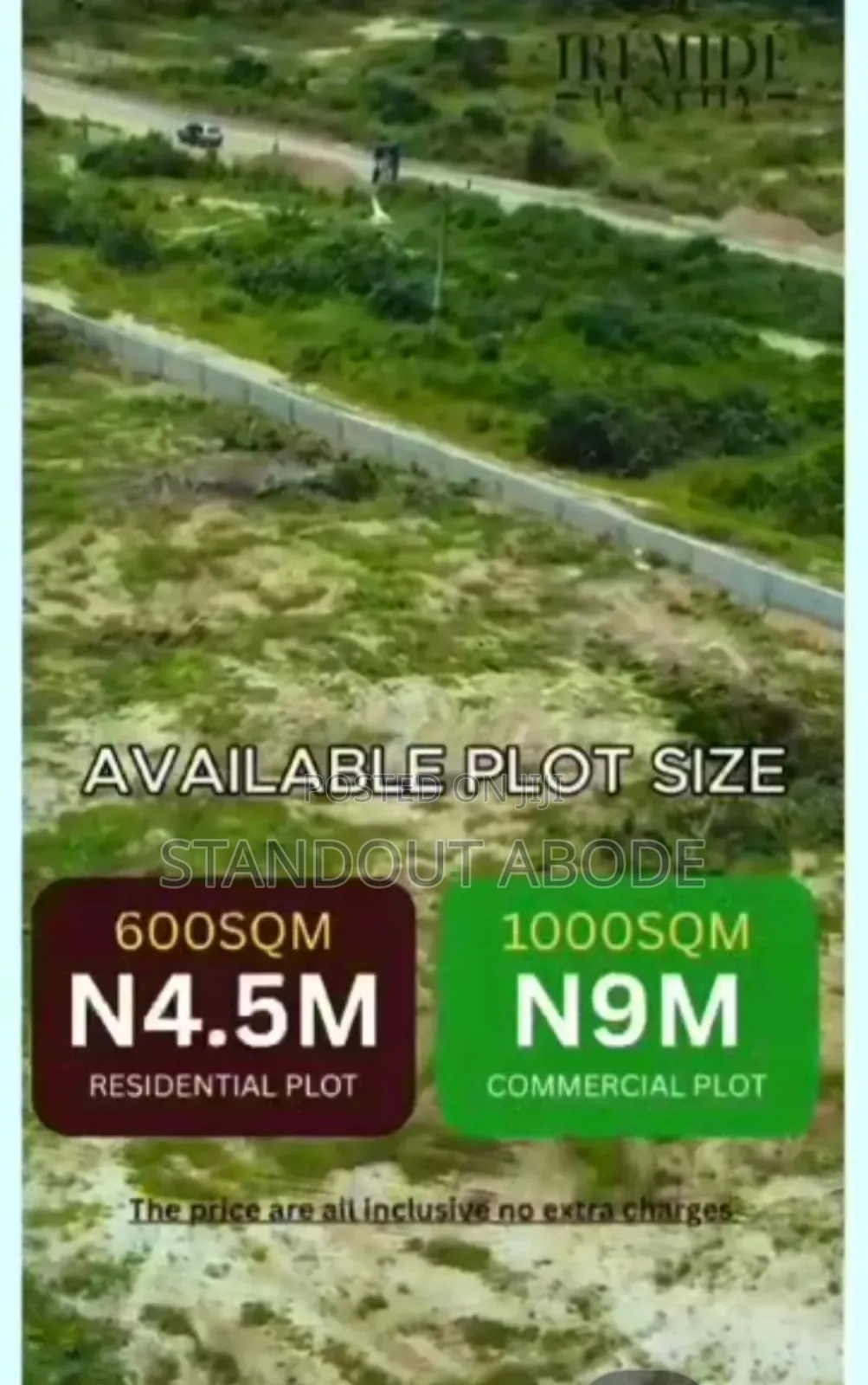 Get a 600sqm at Iremide Fun City in Odogbolu
