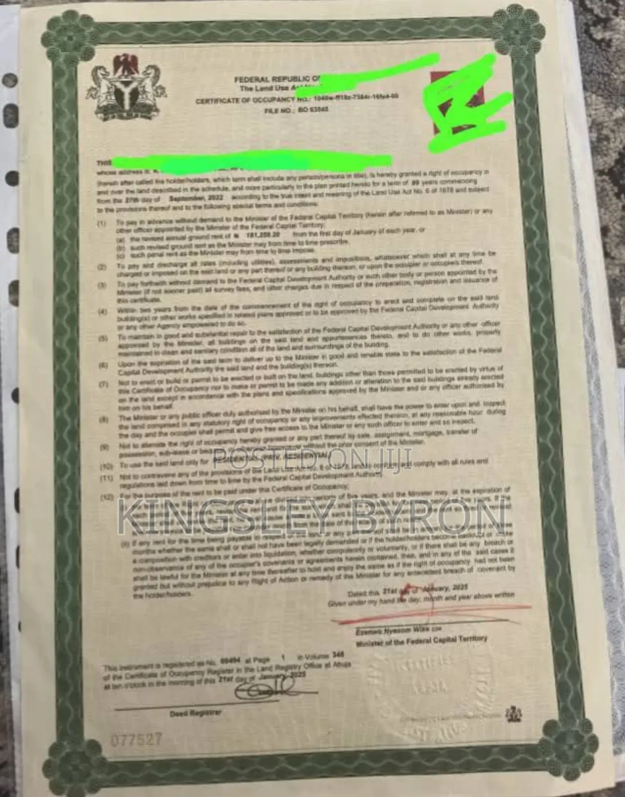 Hot 100 Hectare Land For Sale At Karsana South, Gwarimpa Extension in Guzape District