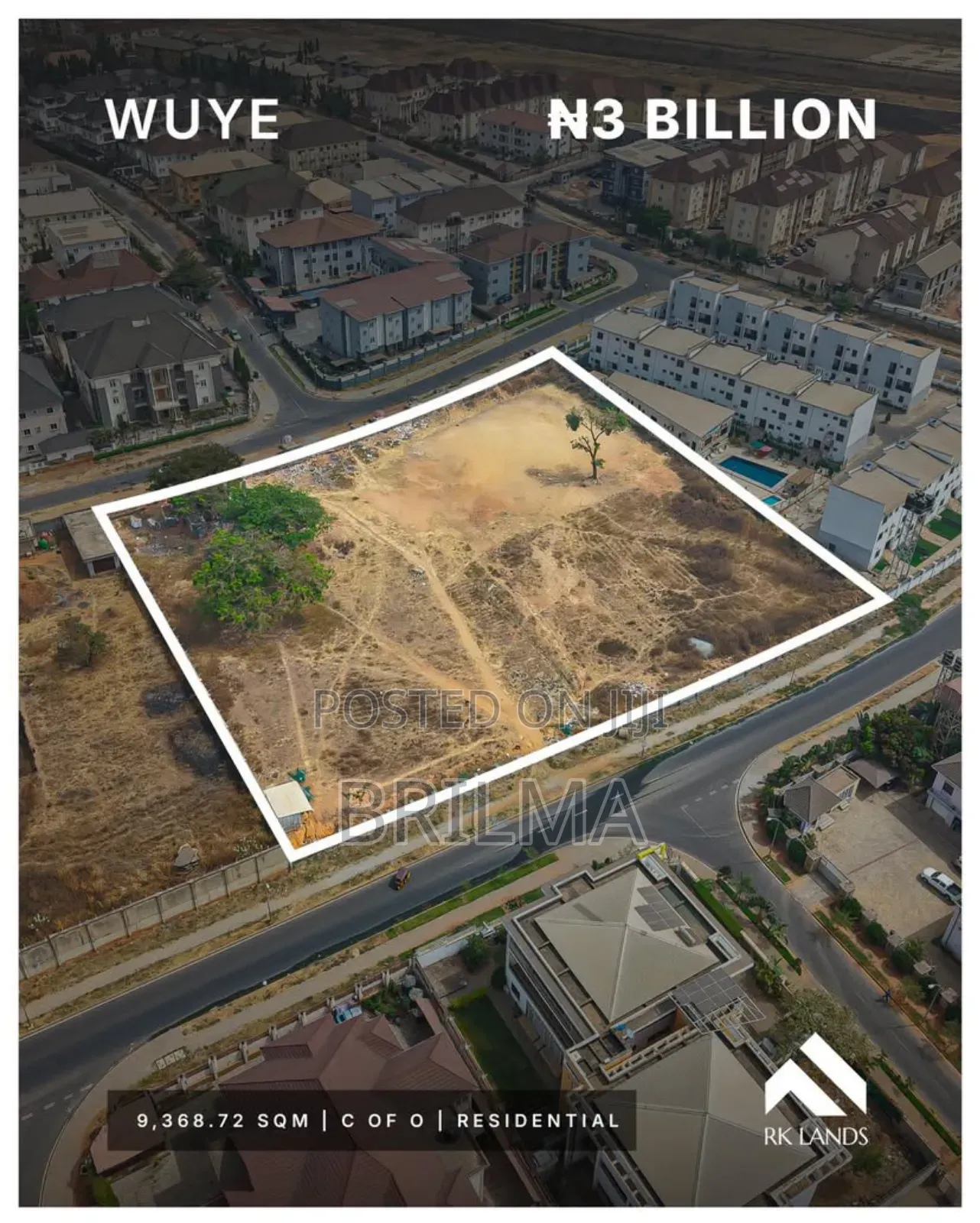 9368sqm of Land in Wuye for Sale! in Wuye