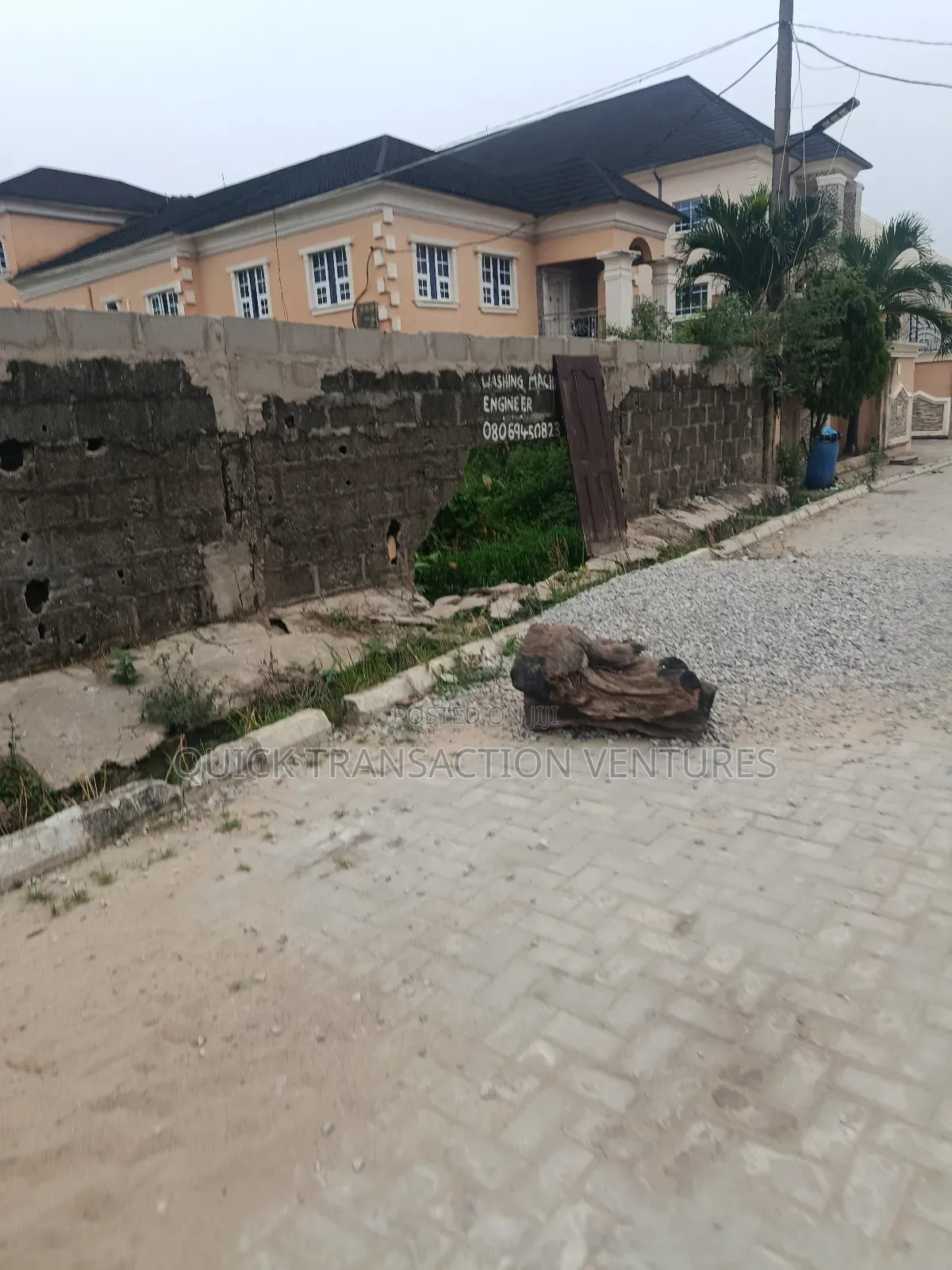 Full Plot of Land in a Secured Neighborhood in Ago Palace