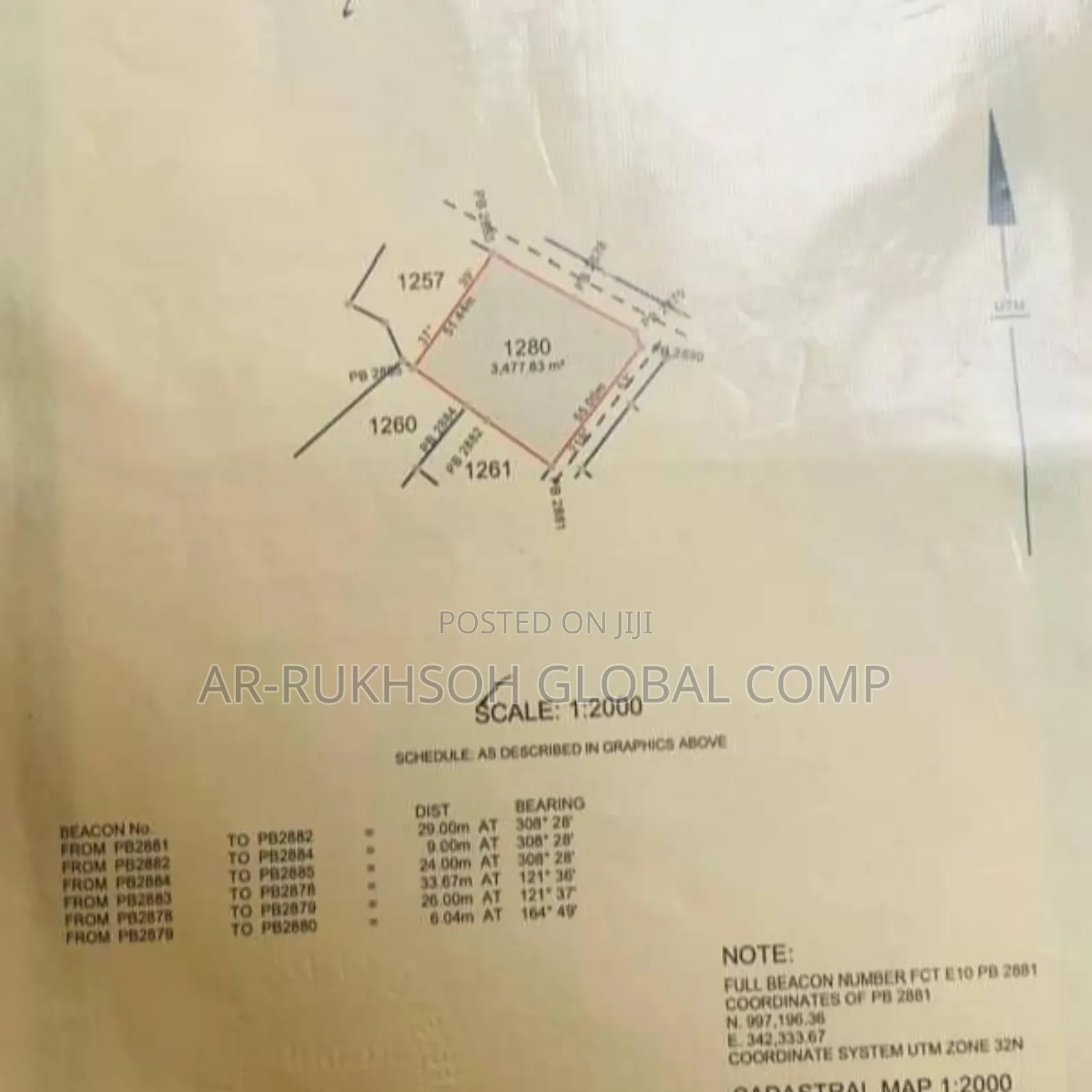 3,477m2 Residential Land in Karu on Tarred Road by Karu Bridge in Karu