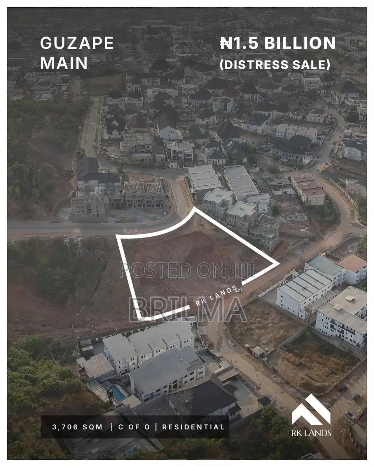 Land in Guzape for Sale in Guzape District