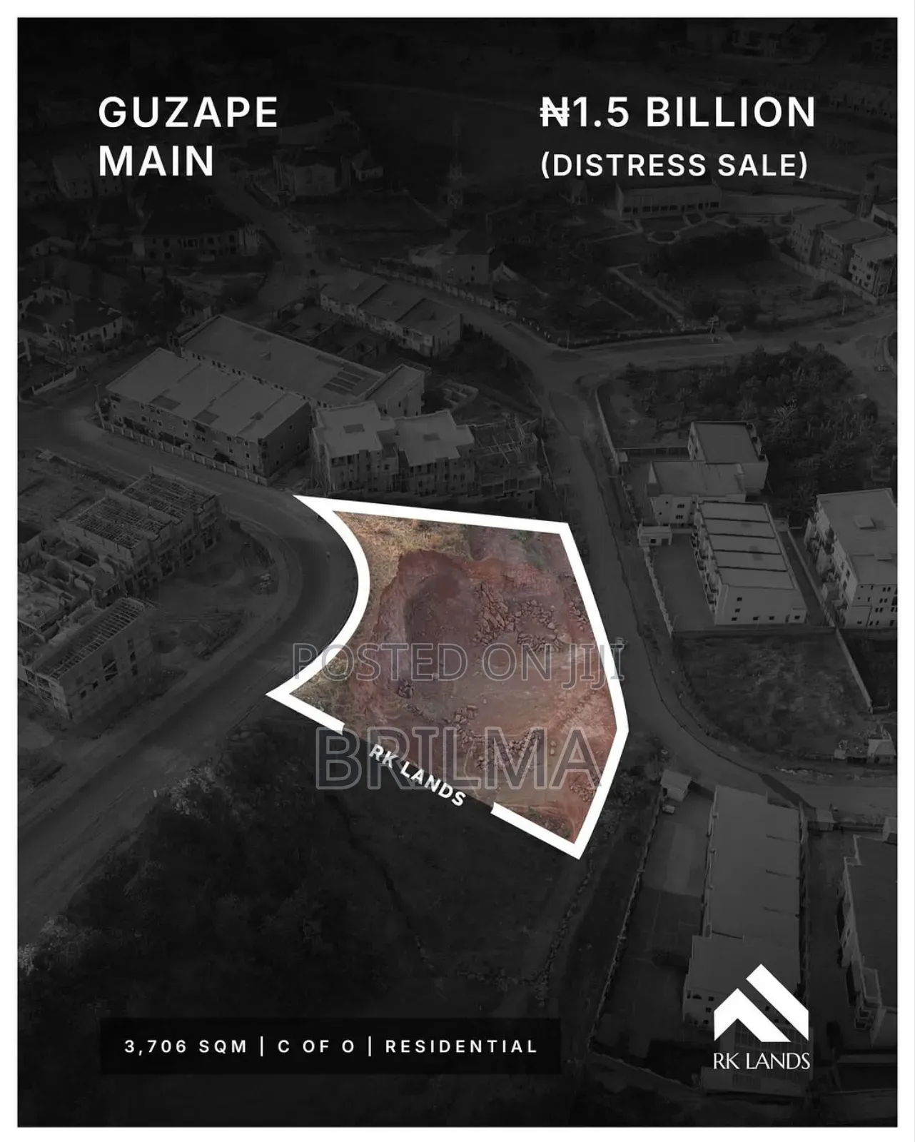 Land in Guzape for Sale in Guzape District