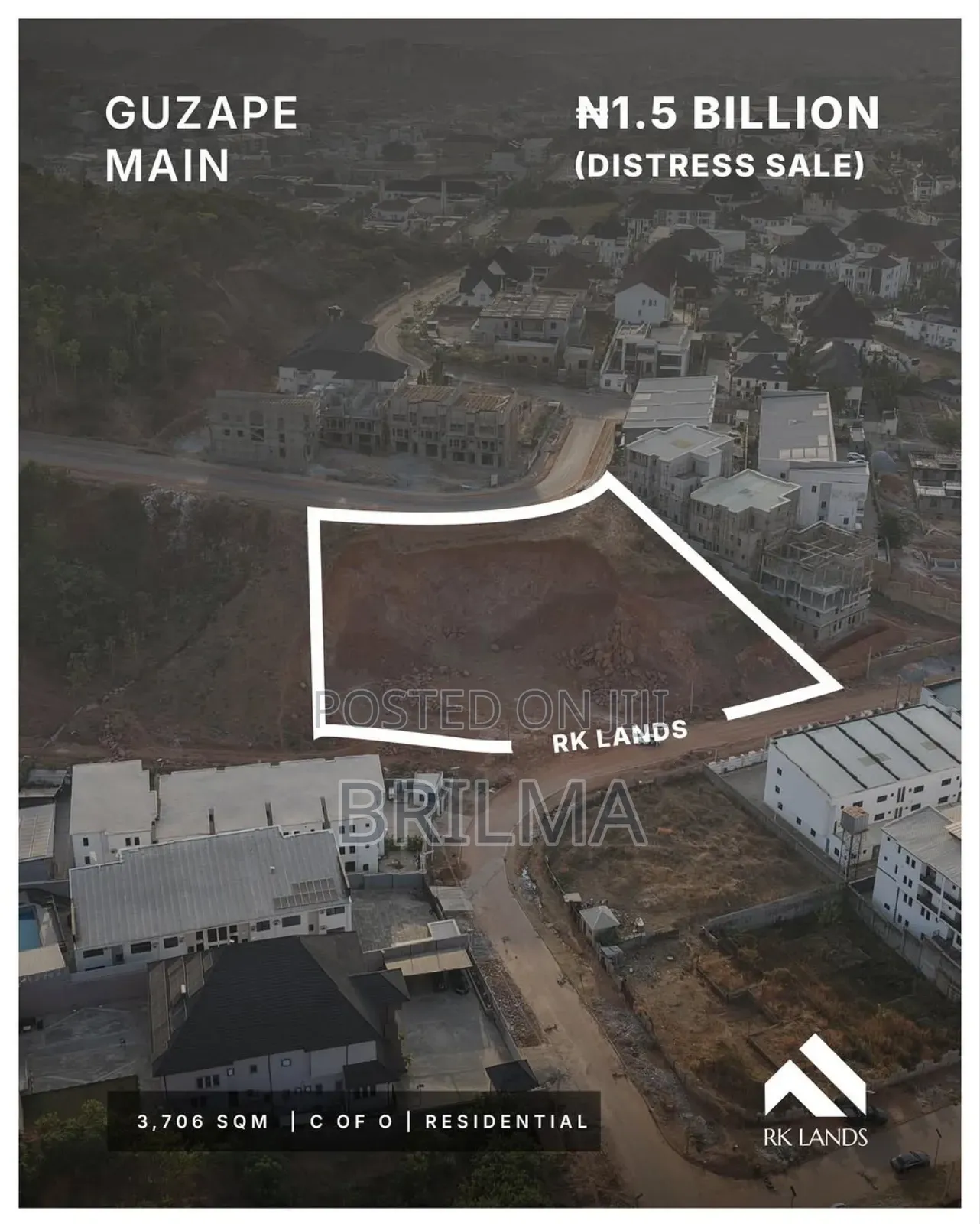 Land in Guzape for Sale in Guzape District