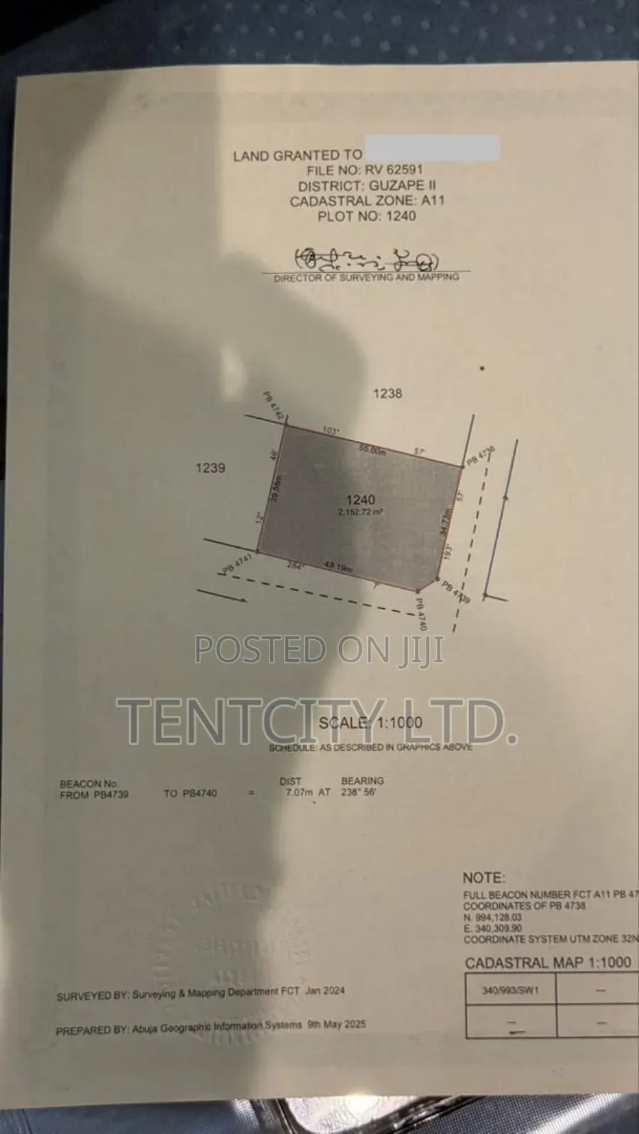 4 Plots (2227sqm) Corner at Emene Industrial Layout Enugu in Enugu