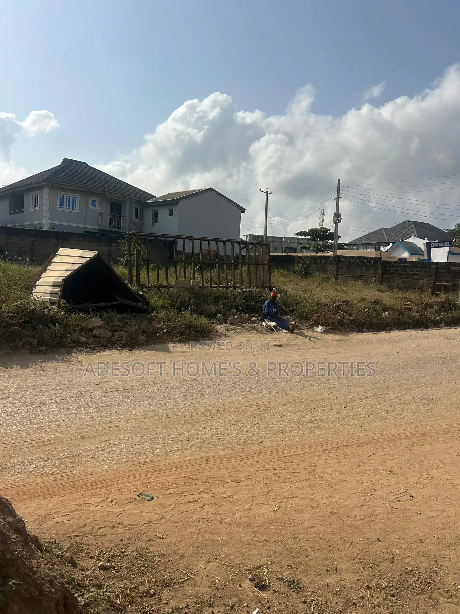 Well Fenced One Half Plot of Land for Sale at Akoto Estate, Elebu in Akala Express